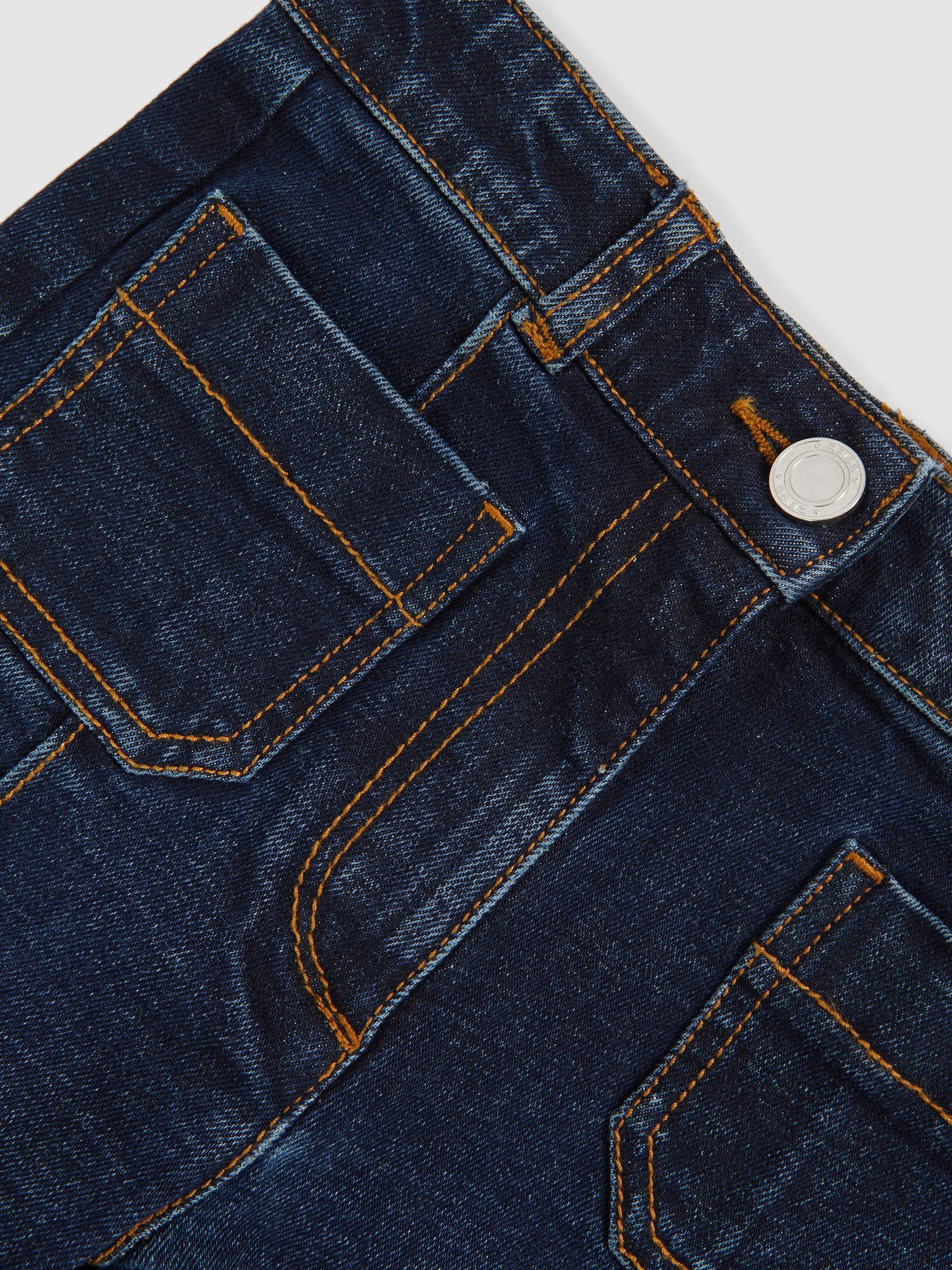 13-14 yrs Patch-Pocket Flared Jeans in Blue - Image 4 of 4