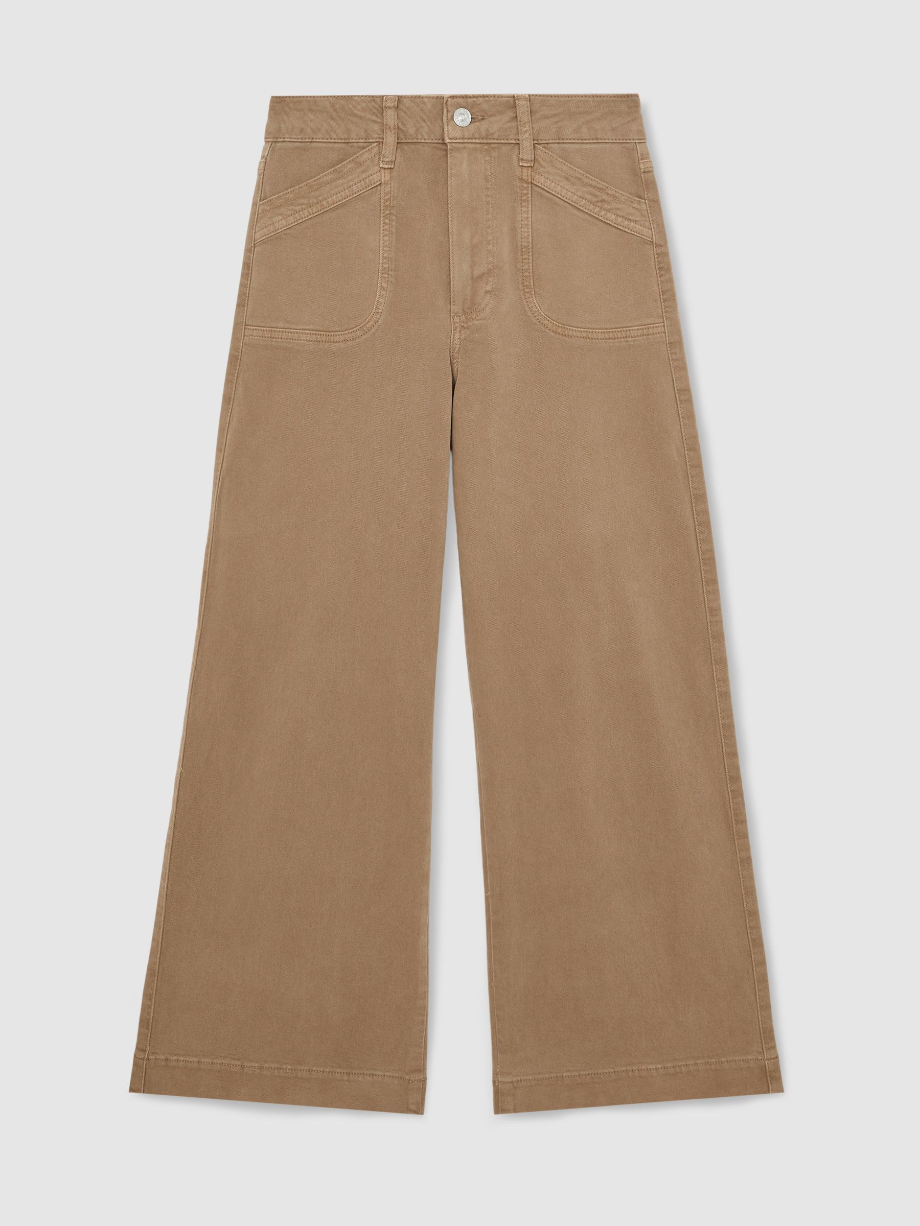 Paige Anessa Curved Jeans in Light Brown - Image 2 of 5 Paige Anessa Curved Jeans in Light Brown - Image 2 of 5