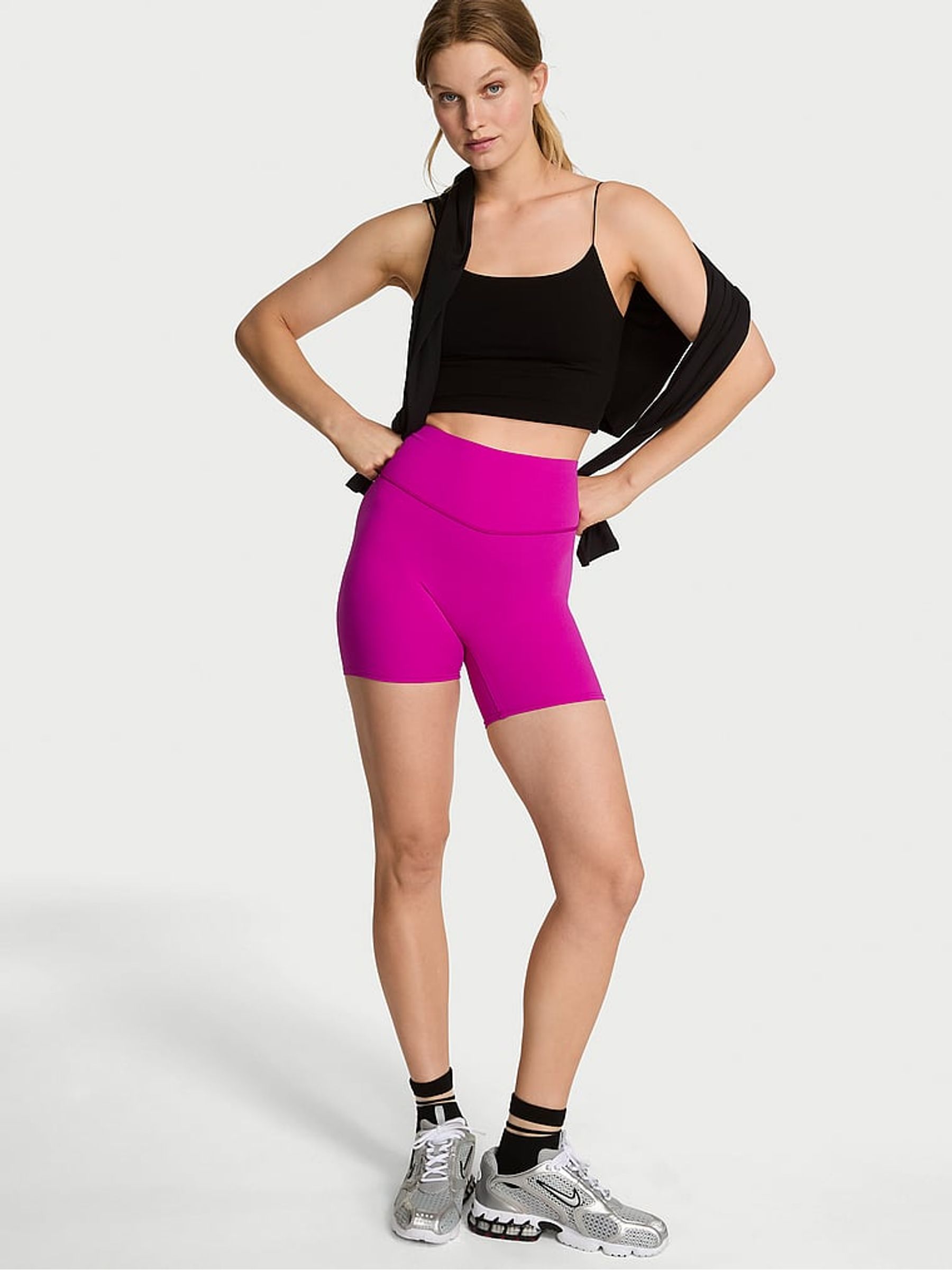 Berrylicious Purple Elevate™ High Rise Cycling Shorts - Image 3 of 4