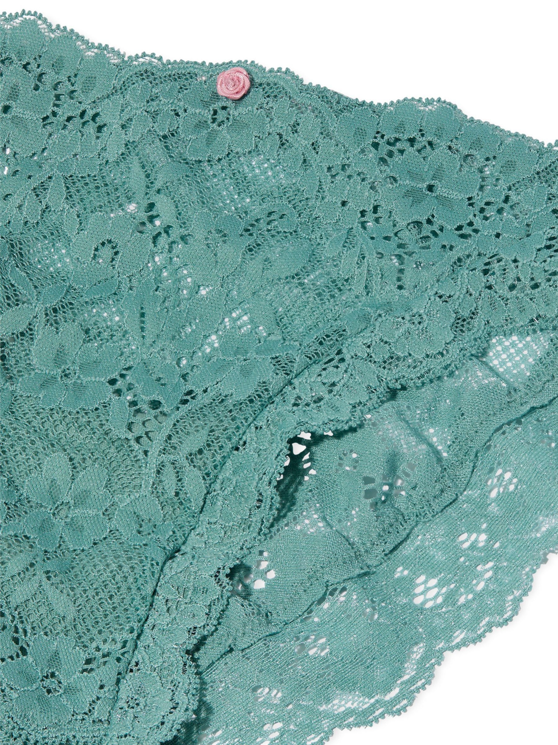 Arctic Green Bikini Lace Knickers - Image 3 of 3