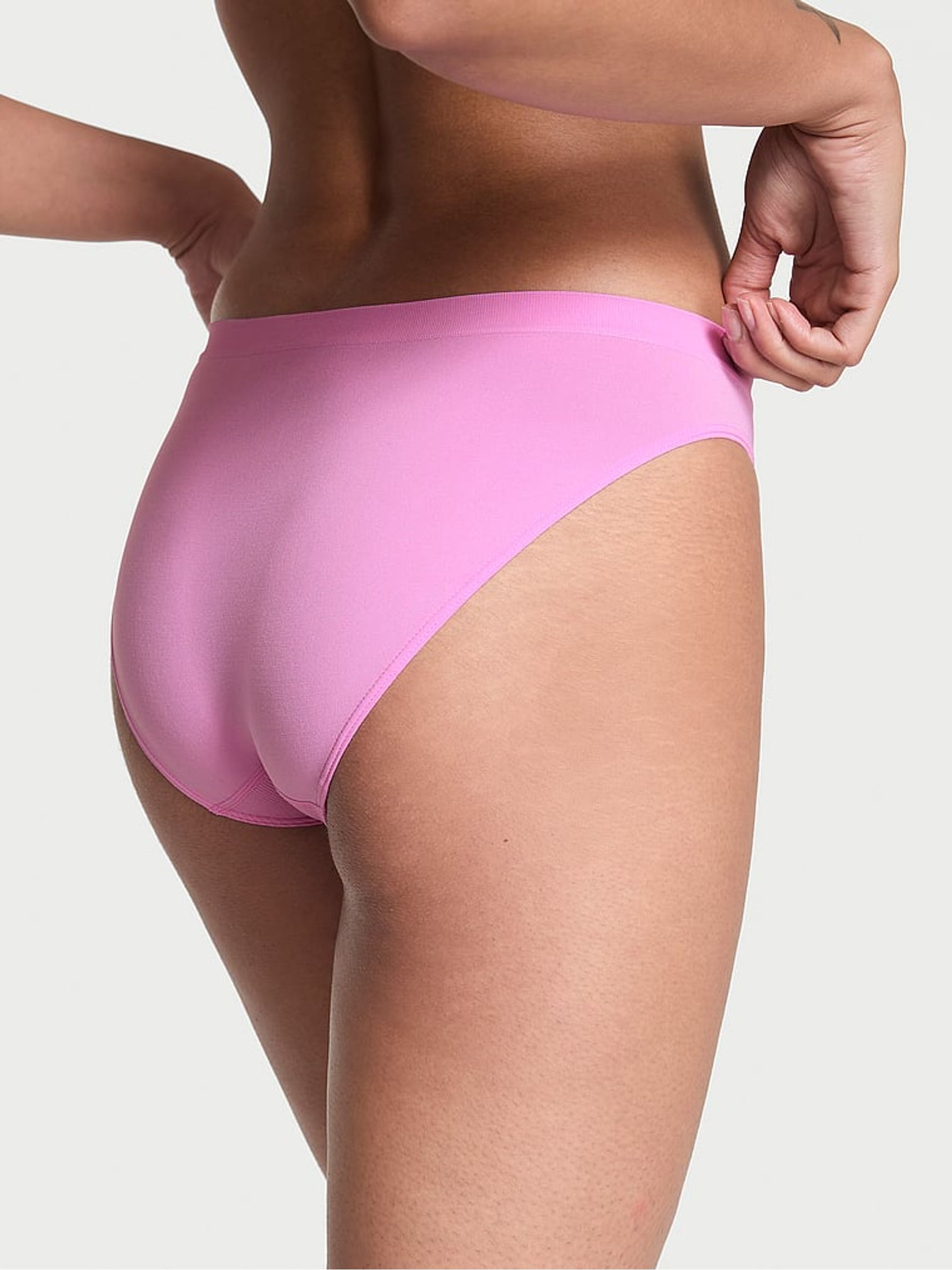 Lilac Shimmer Purple Bikini Knickers - Image 2 of 2