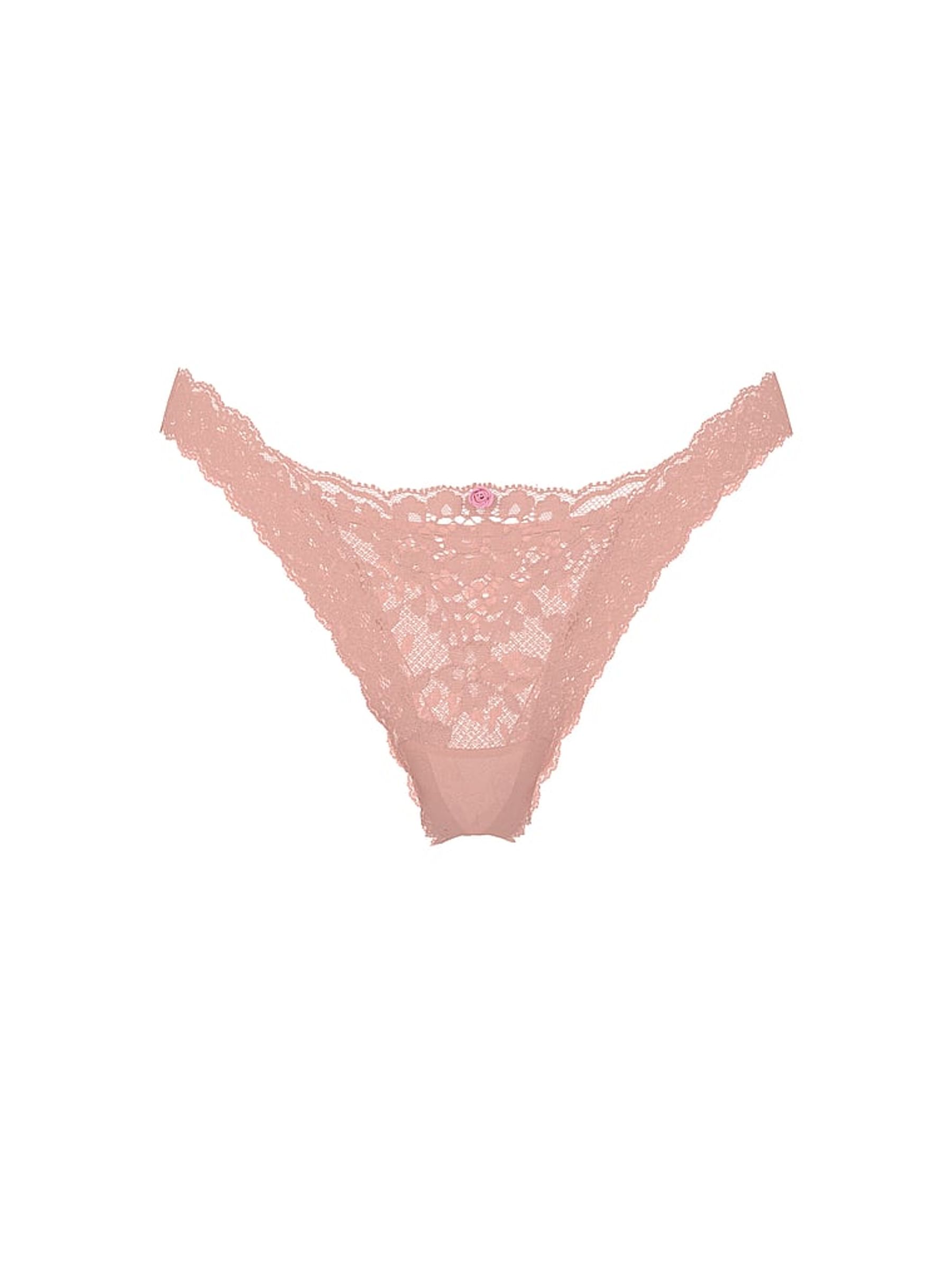 Royal Pink Brazilian Lace Knickers - Image 2 of 2