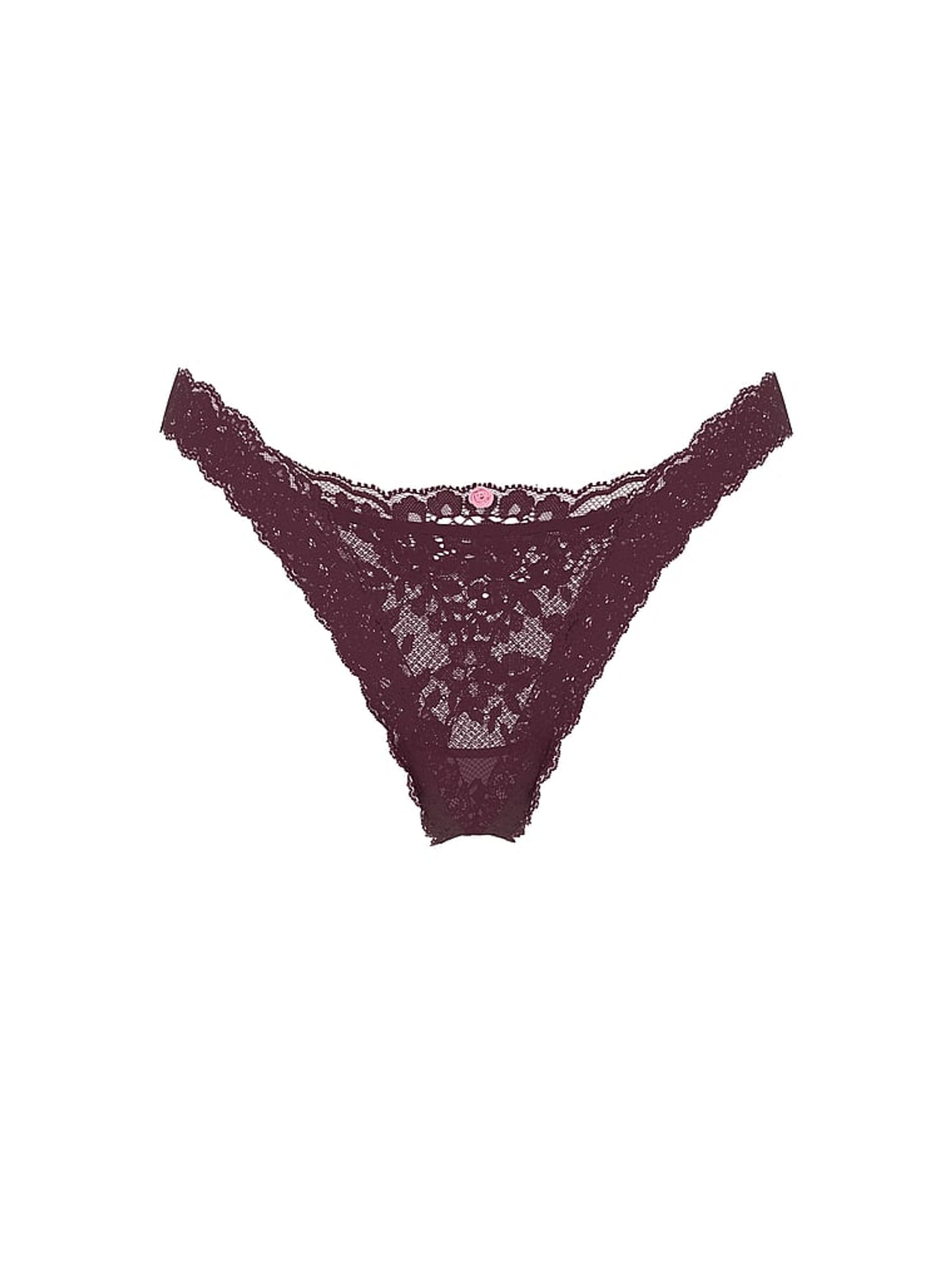 Winter Wine Red Brazilian Lace Knickers - Image 4 of 4