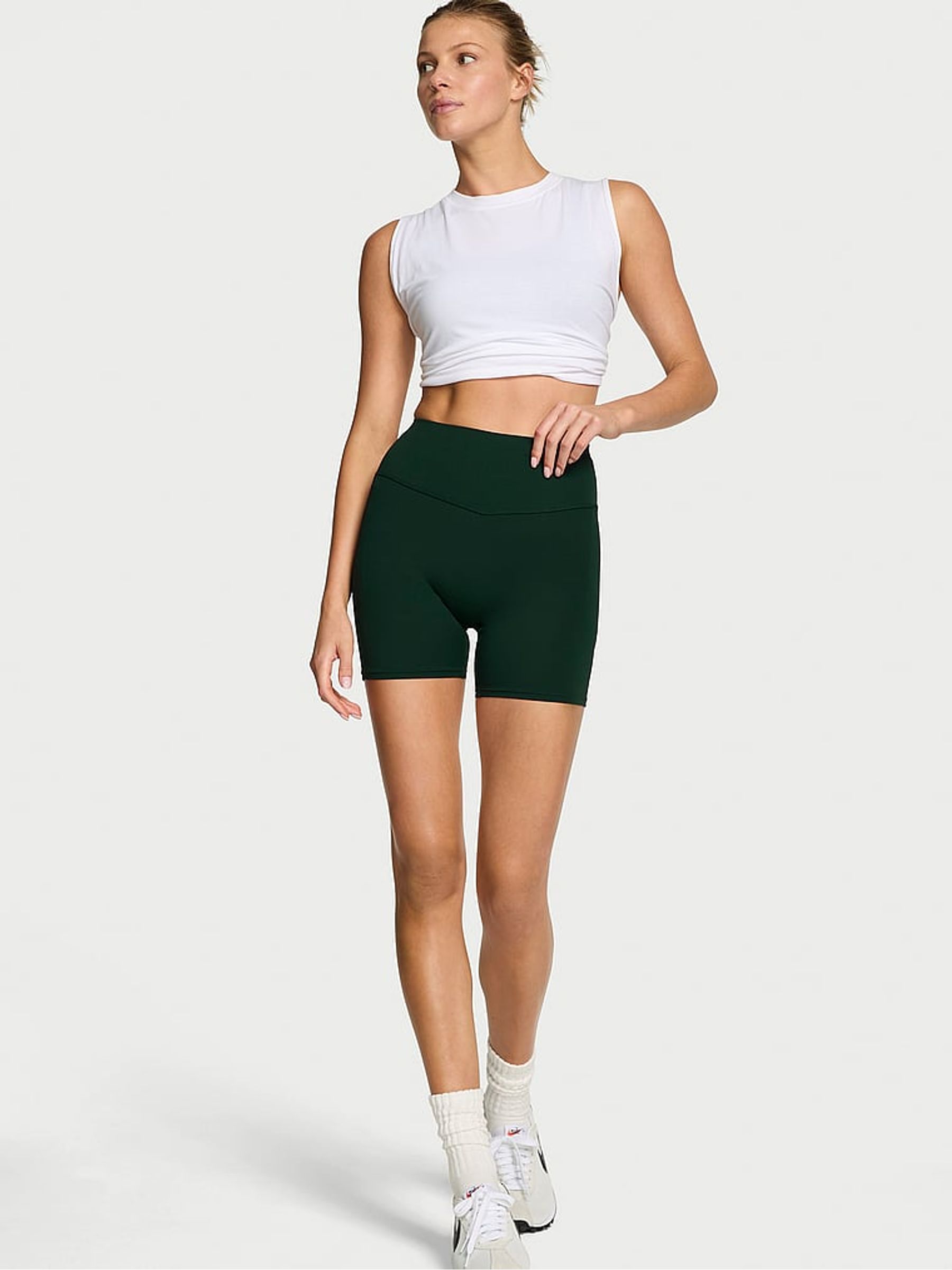 Cilantro Green Elevate™ High Rise Cycling Shorts - Image 1 of 3