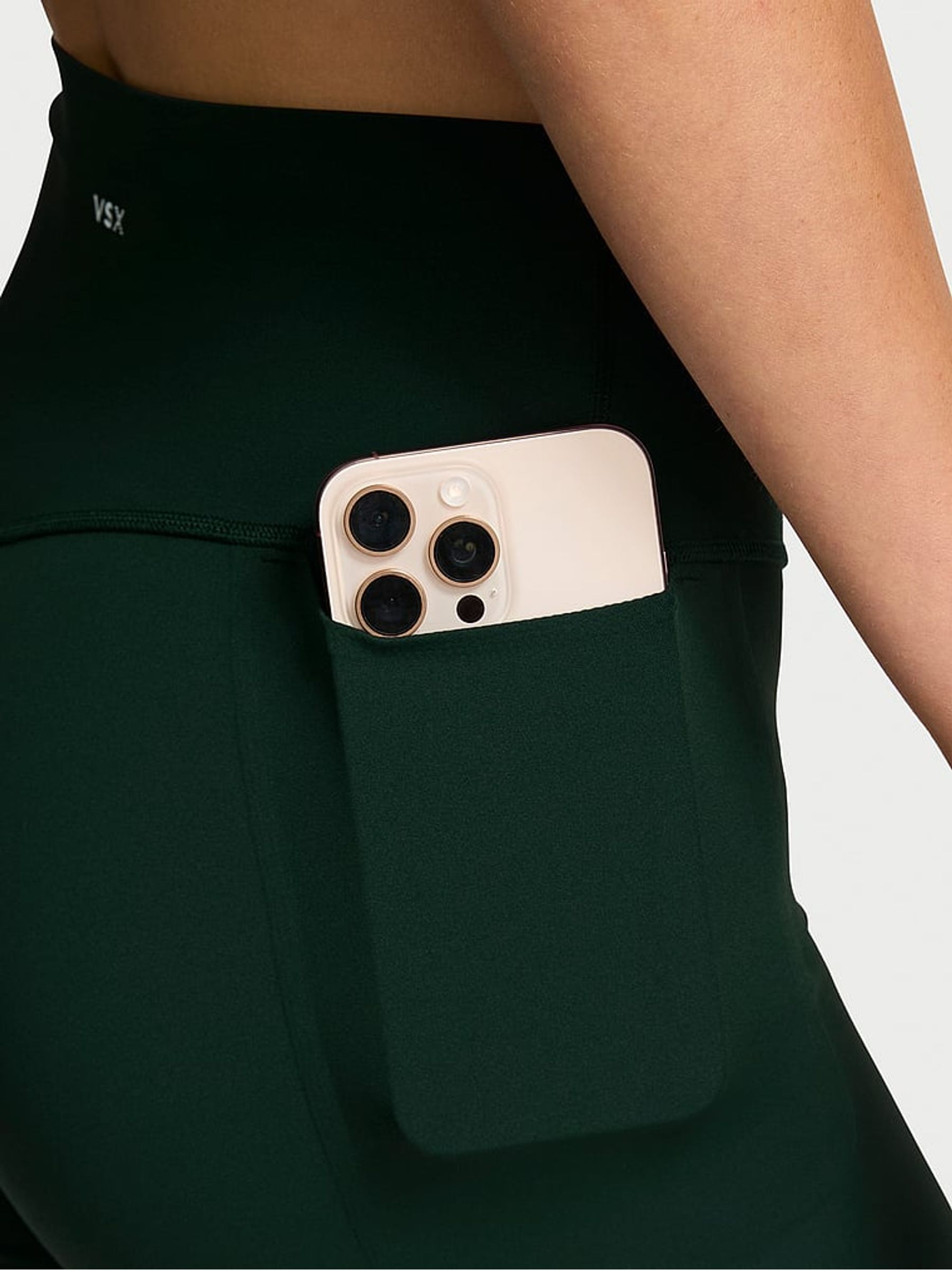 Cilantro Green Elevate™ High Rise Cycling Shorts - Image 3 of 3