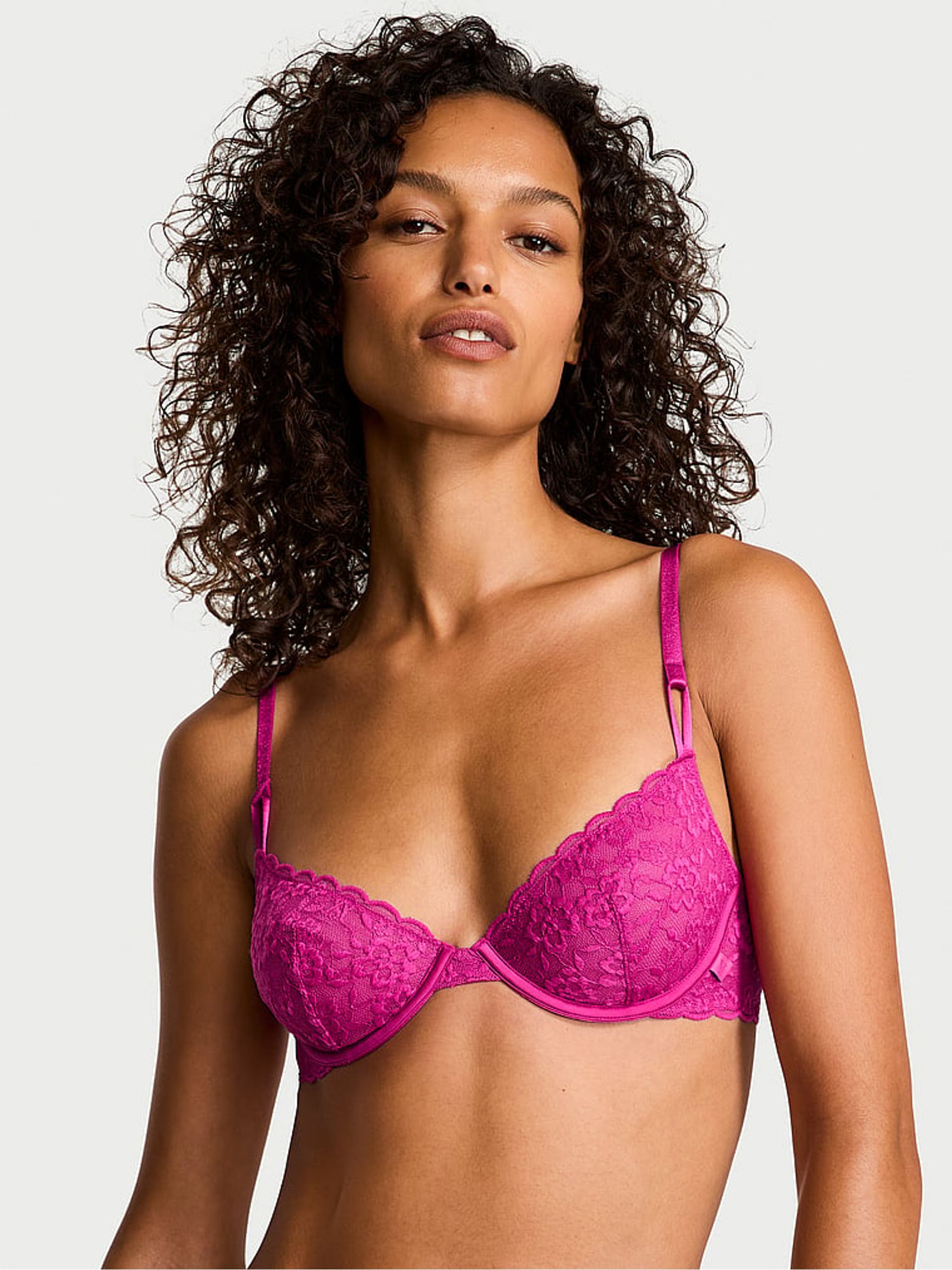 Allure Pink Demi Sexy Tee Lace Bra - Image 1 of 3