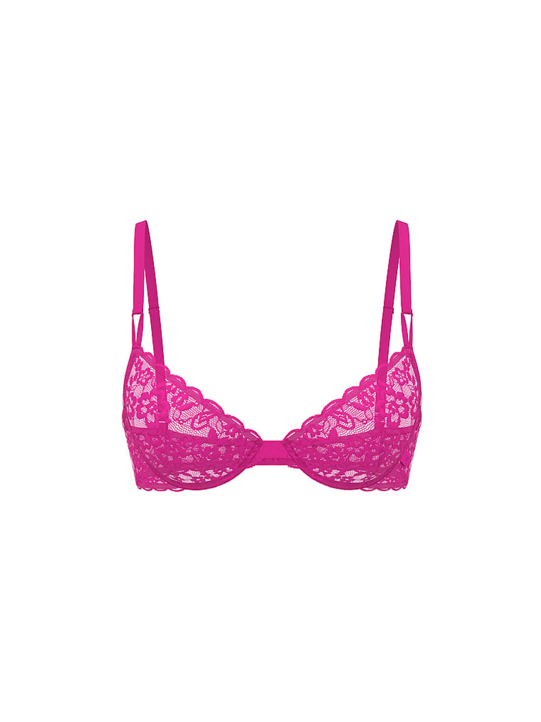 Allure Pink Demi Sexy Tee Lace Bra - Image 3 of 3
