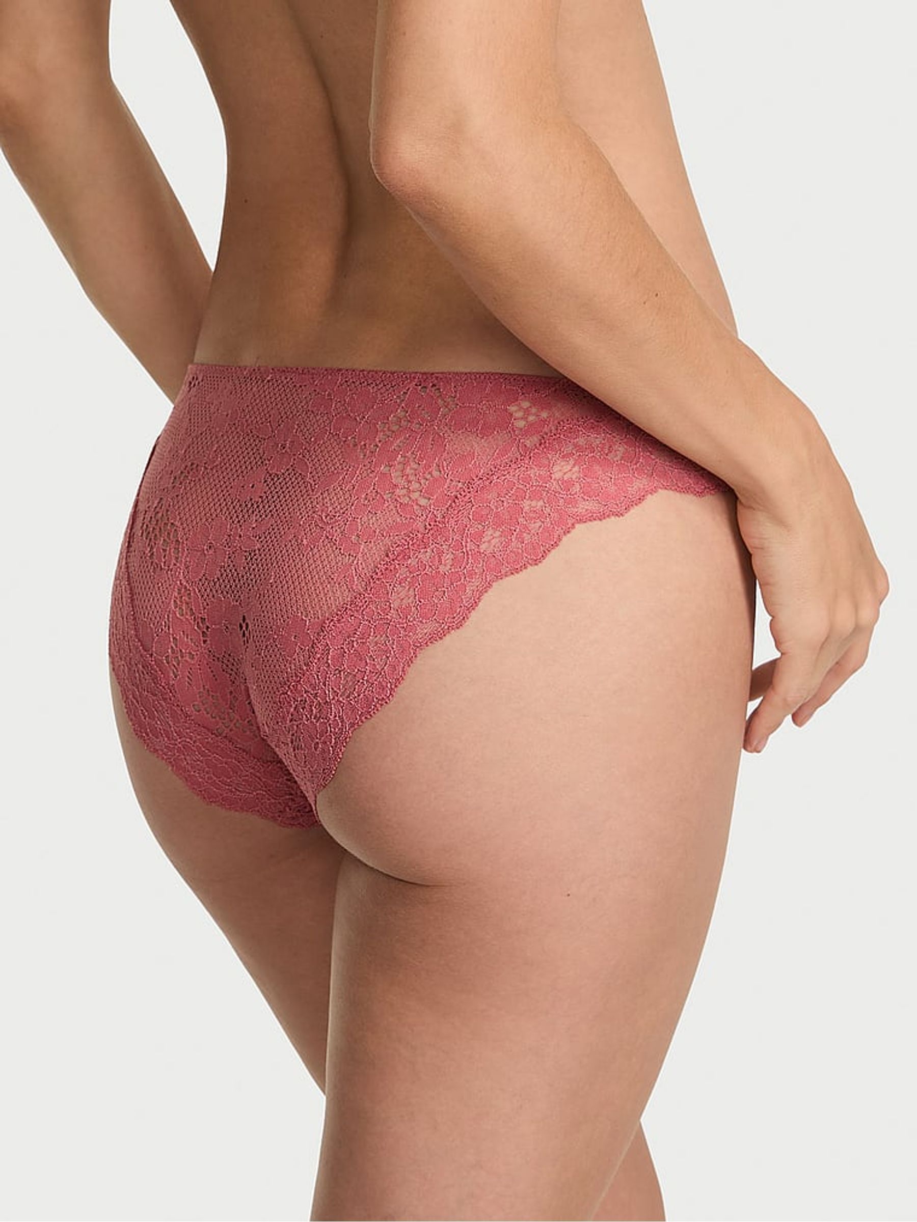 Seductive Rose Pink Bikini Lace Knickers - Image 2 of 4
