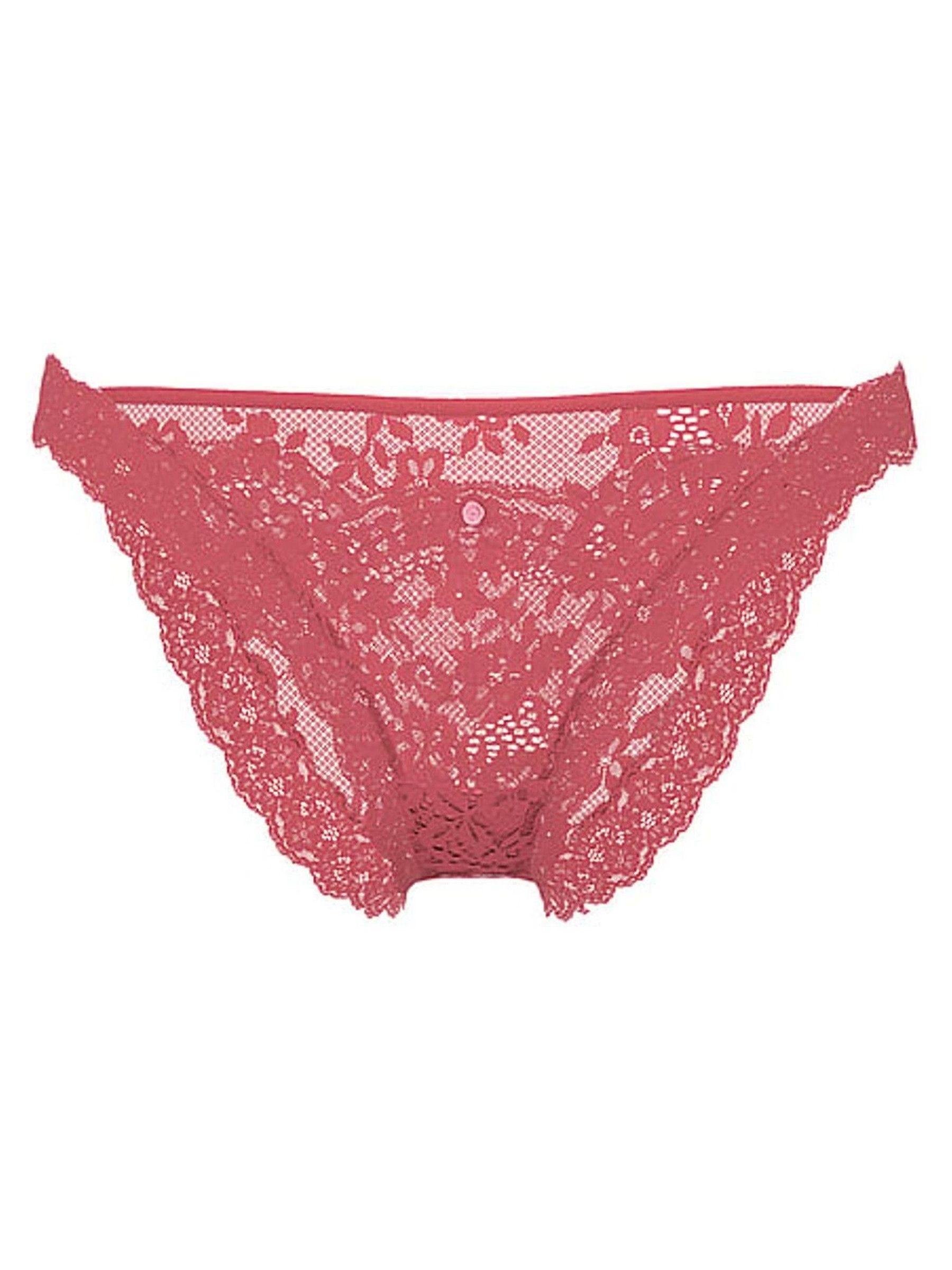 Seductive Rose Pink Bikini Lace Knickers - Image 4 of 4