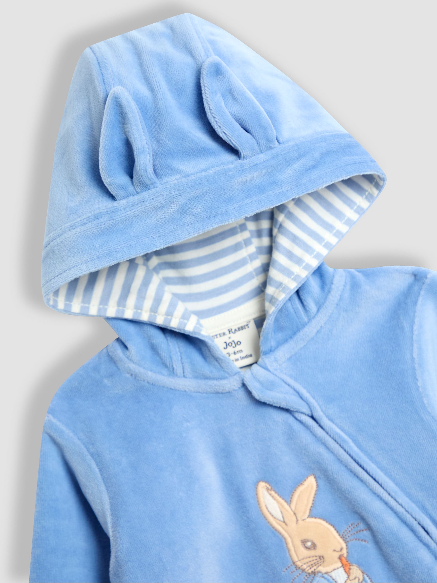 Blue Peter Rabbit Velour Hooded All-In-One - Image 3 of 4