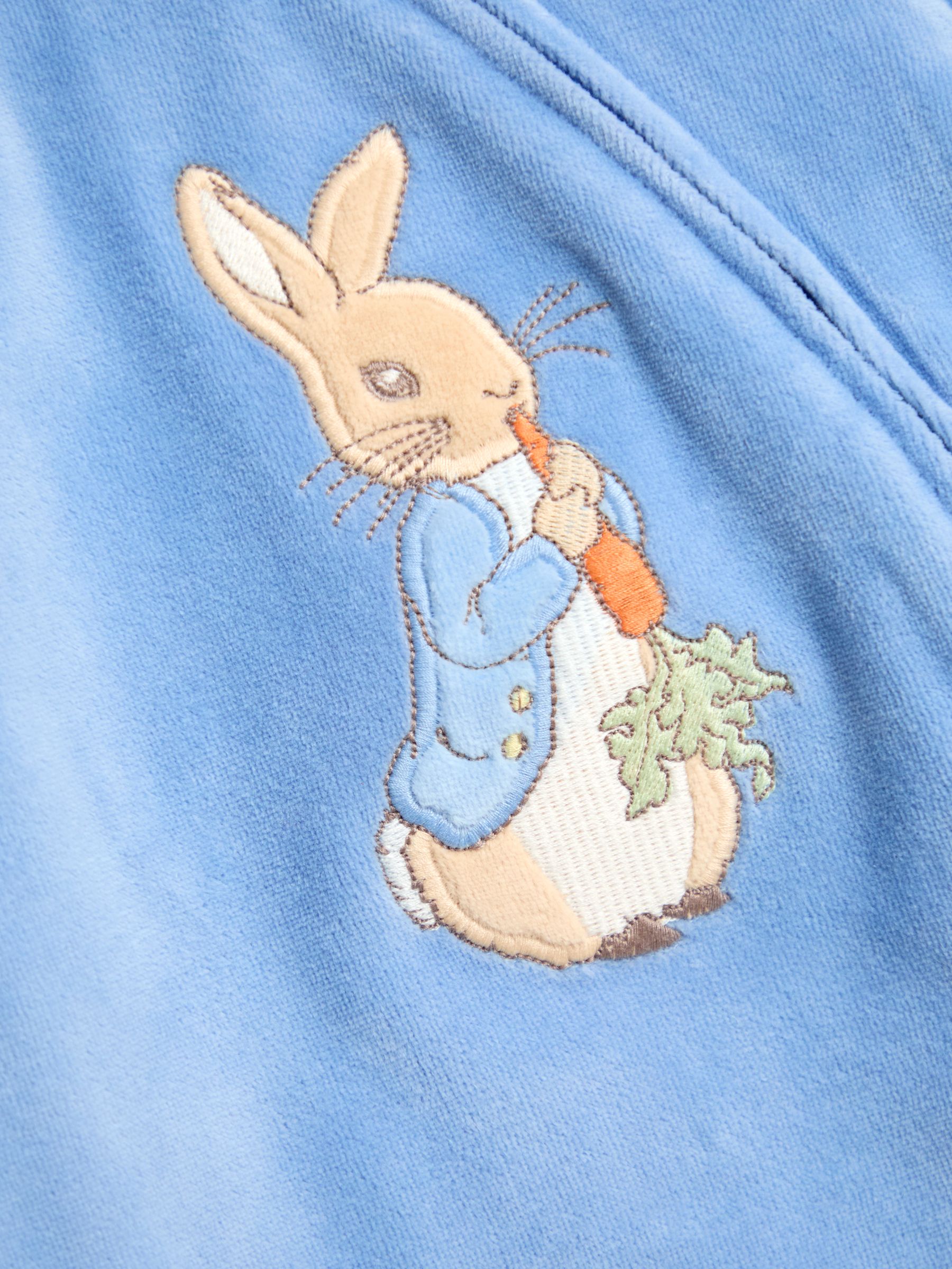 Blue Peter Rabbit Velour Hooded All-In-One - Image 4 of 4