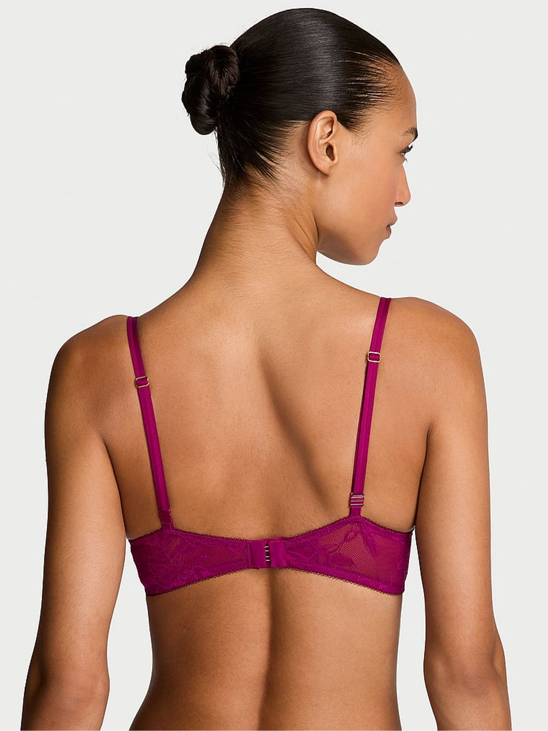 Fresh Jam Purple Push Up Lace Bra - Image 2 of 2