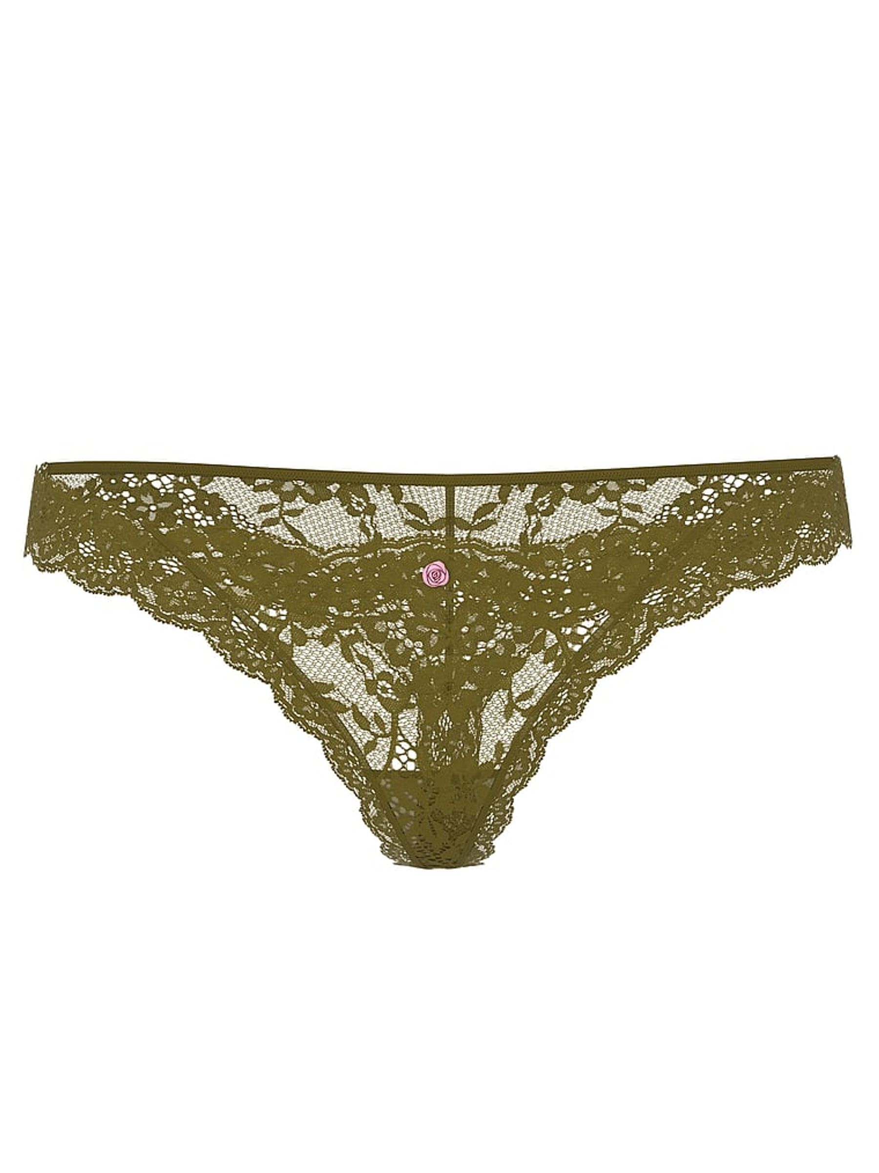 Green Chameleon Thong Lace Knickers - Image 3 of 4