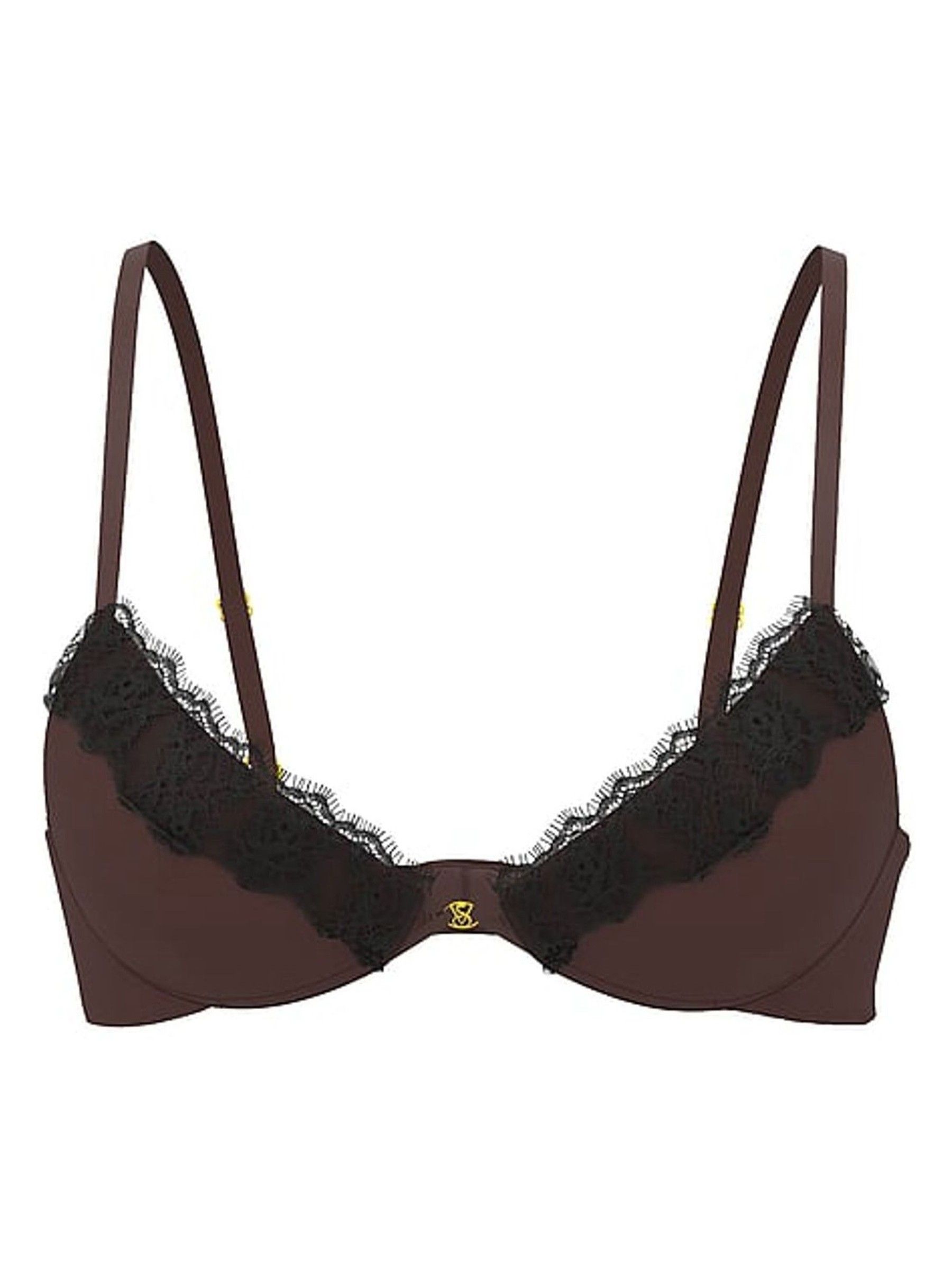 Ganache Nude Add 2 Cups Push Up Bombshell Lace Trim Bra - Image 5 of 5
