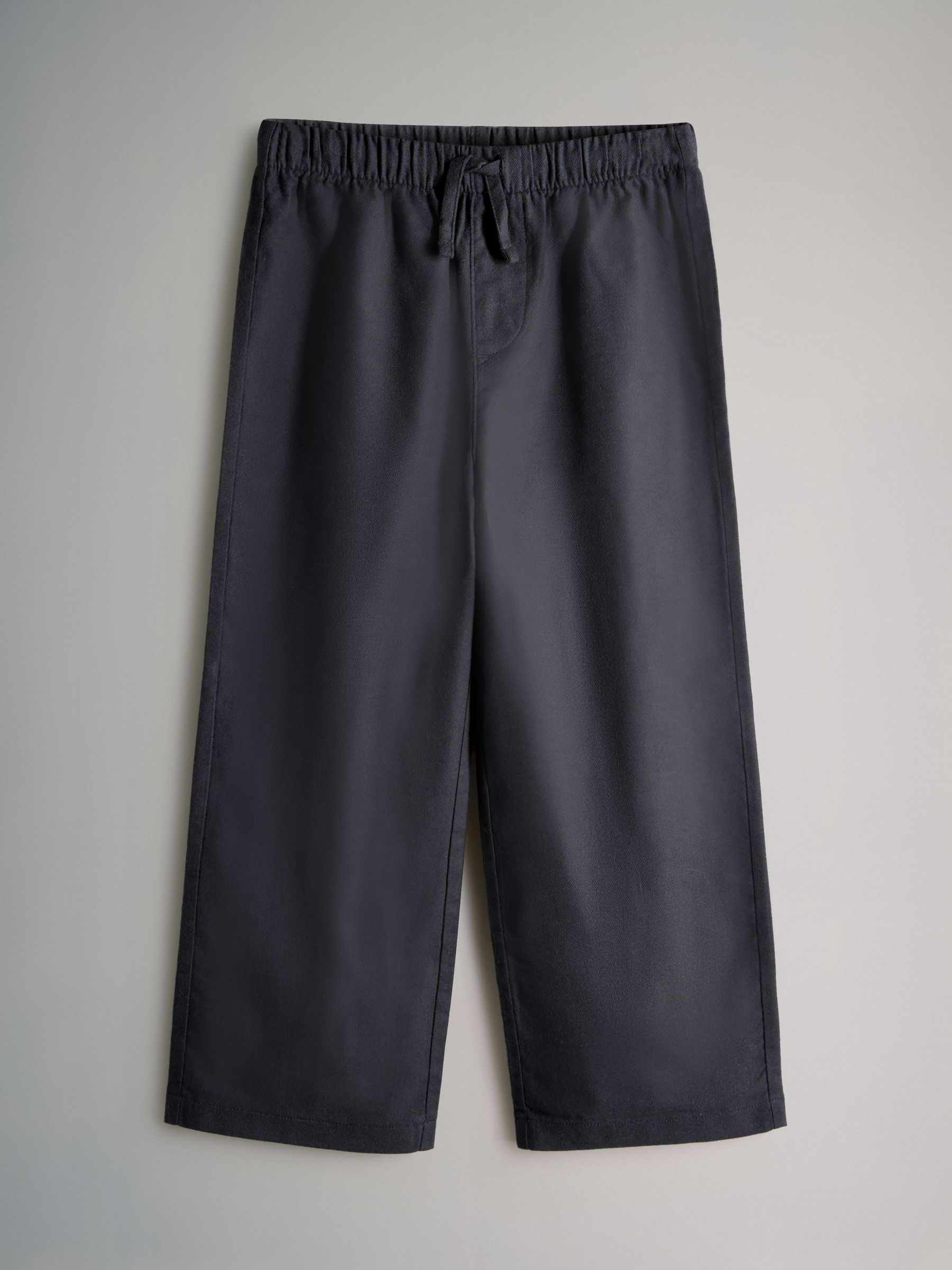 Navy Blue/Cream/Check 3 Pack Long Sleeve Cotton Jersey T-Shirt and Woven Bottom Pyjamas Set 3 Pack - Image 4 of 6