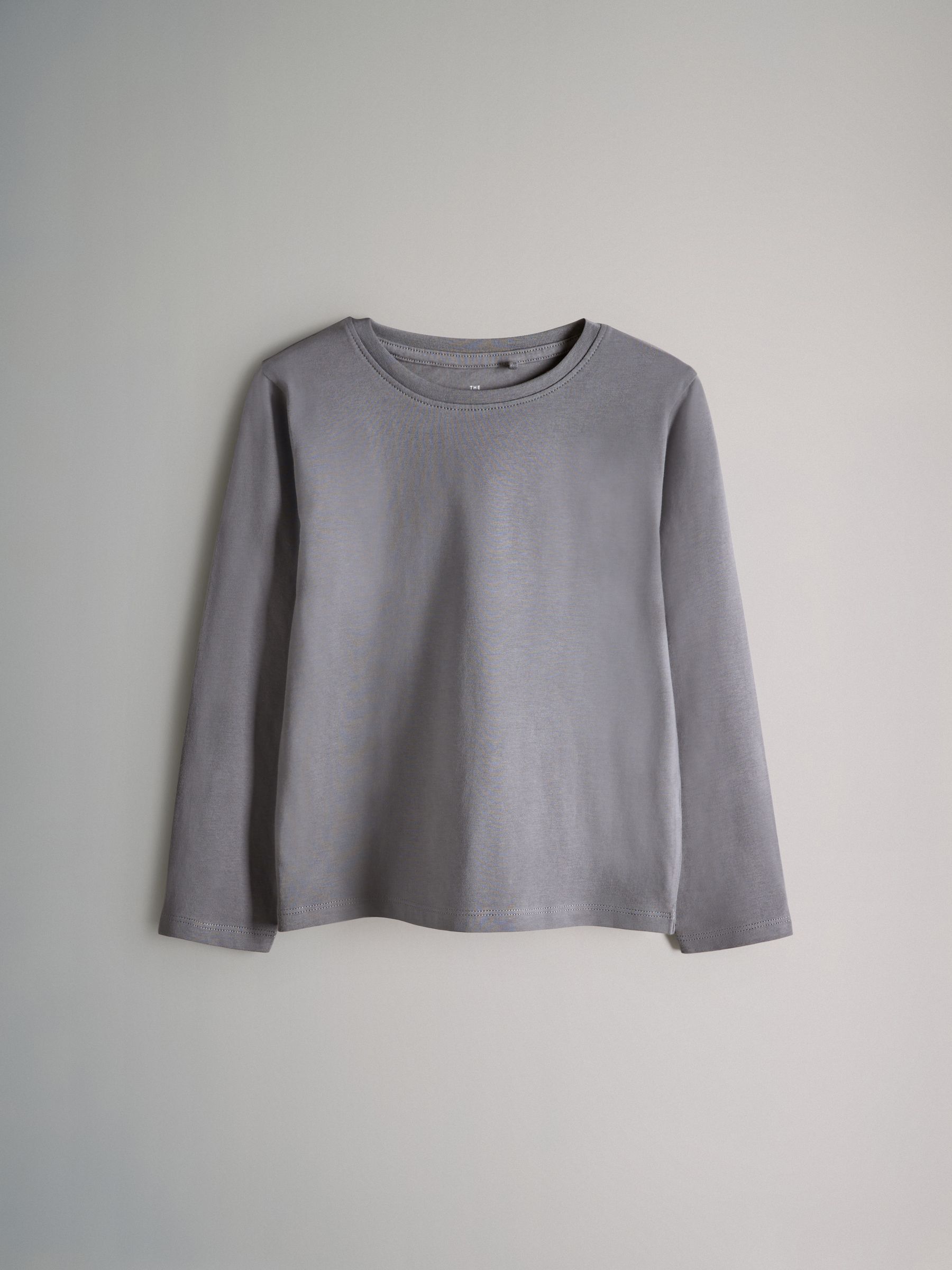 Grey Check/Black/Cream 3 Pack Long Sleeve Cotton Jersey T-Shirt and Woven Bottom Pyjamas Set - Image 4 of 7