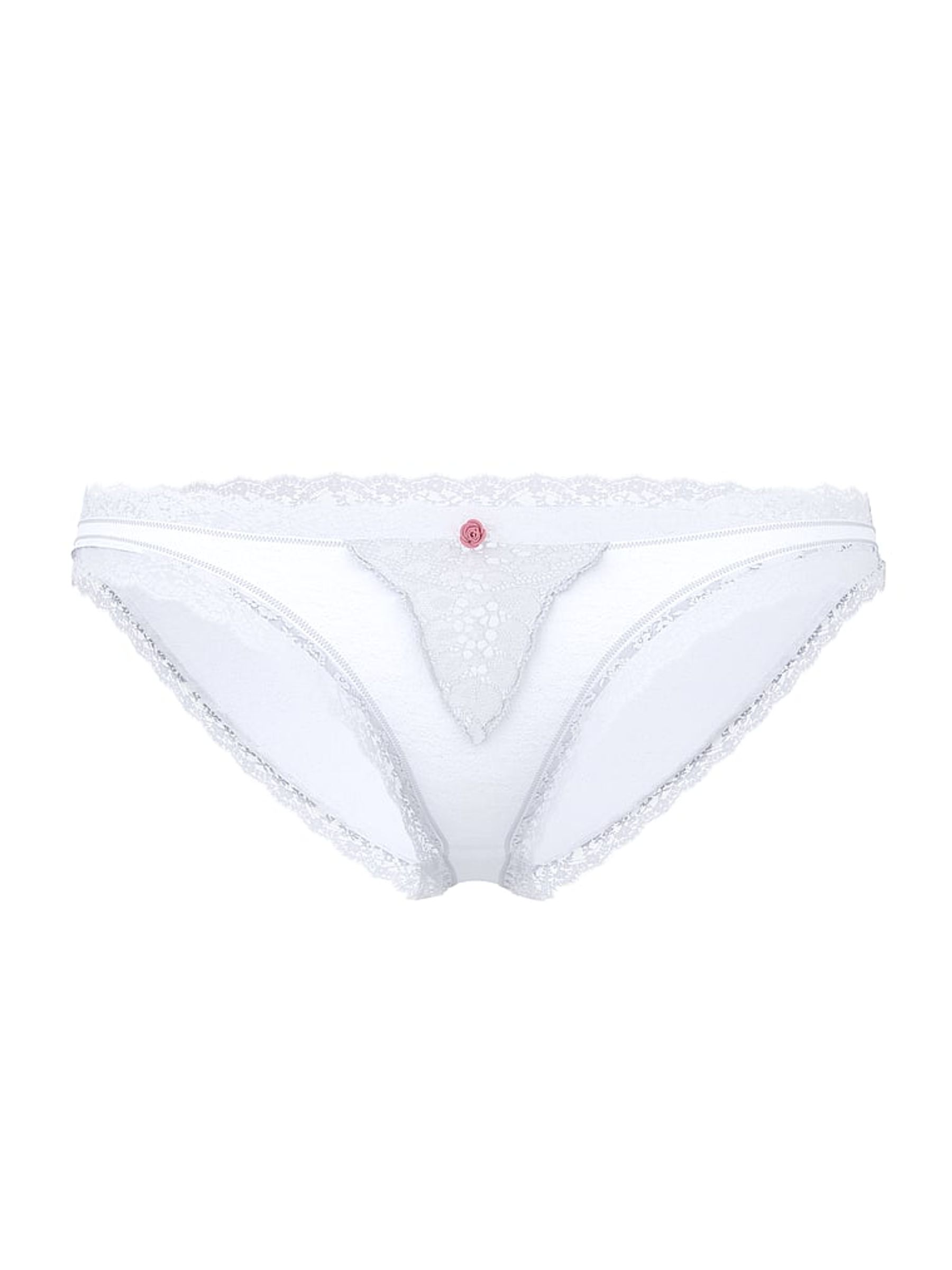 Palest Blue Lace Trim Bikini Knickers - Image 3 of 3