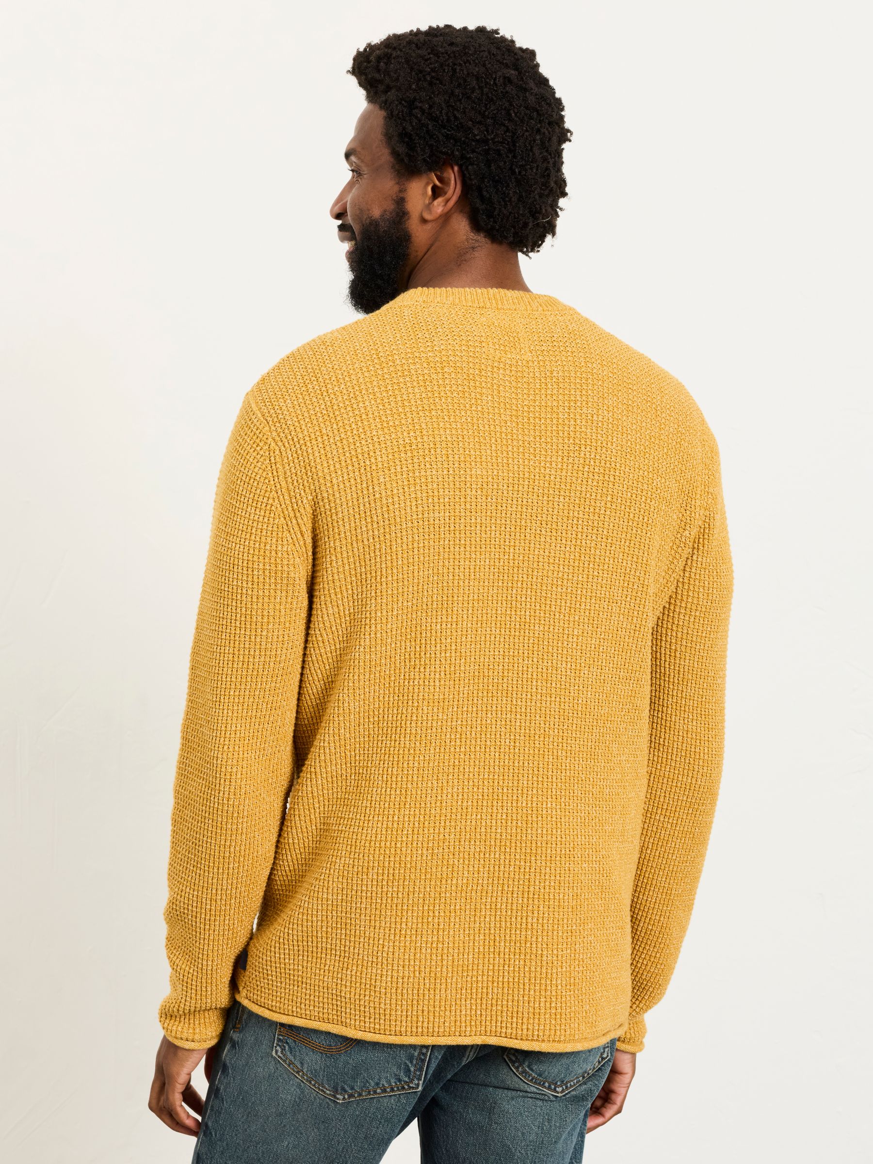 Penrith Yellow Crew Neck Knitted Jumper - Image 2 of 6