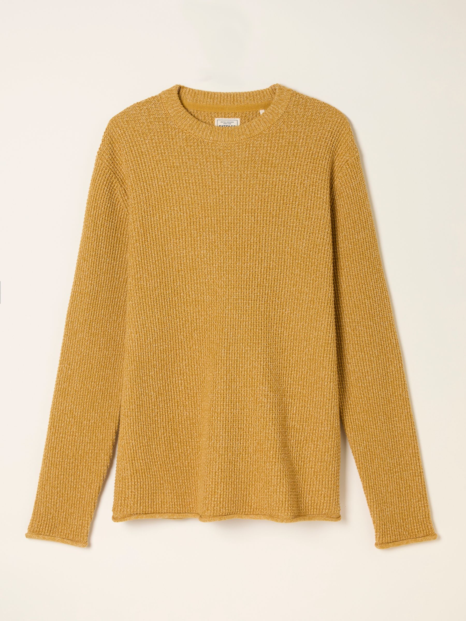 Penrith Yellow Crew Neck Knitted Jumper | FatFace USA