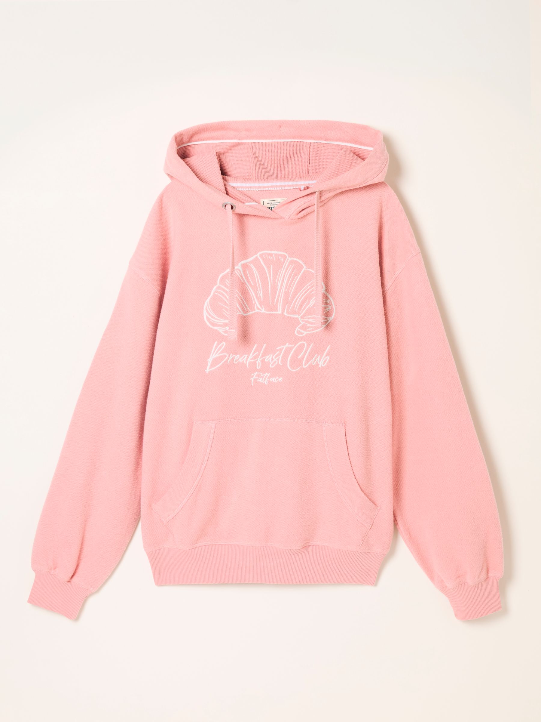 Imogen Pink Breakfast In Bed Graphic Overhead Hoodie - Image 6 of 6