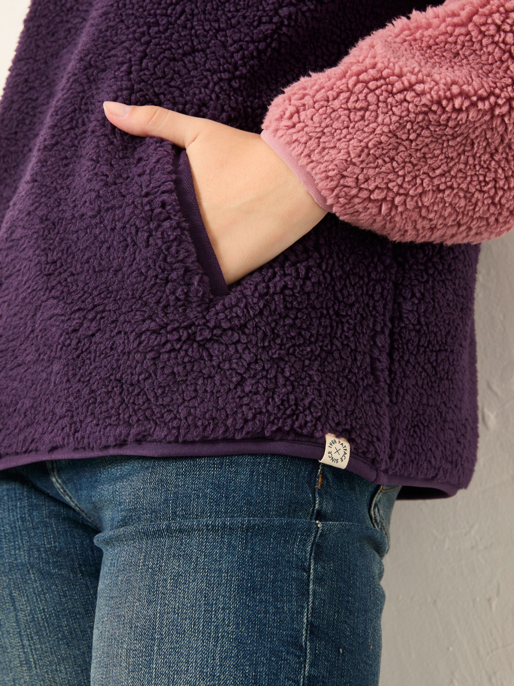 Zoe Purple/Pink Colour Block Fleece - Image 3 of 5