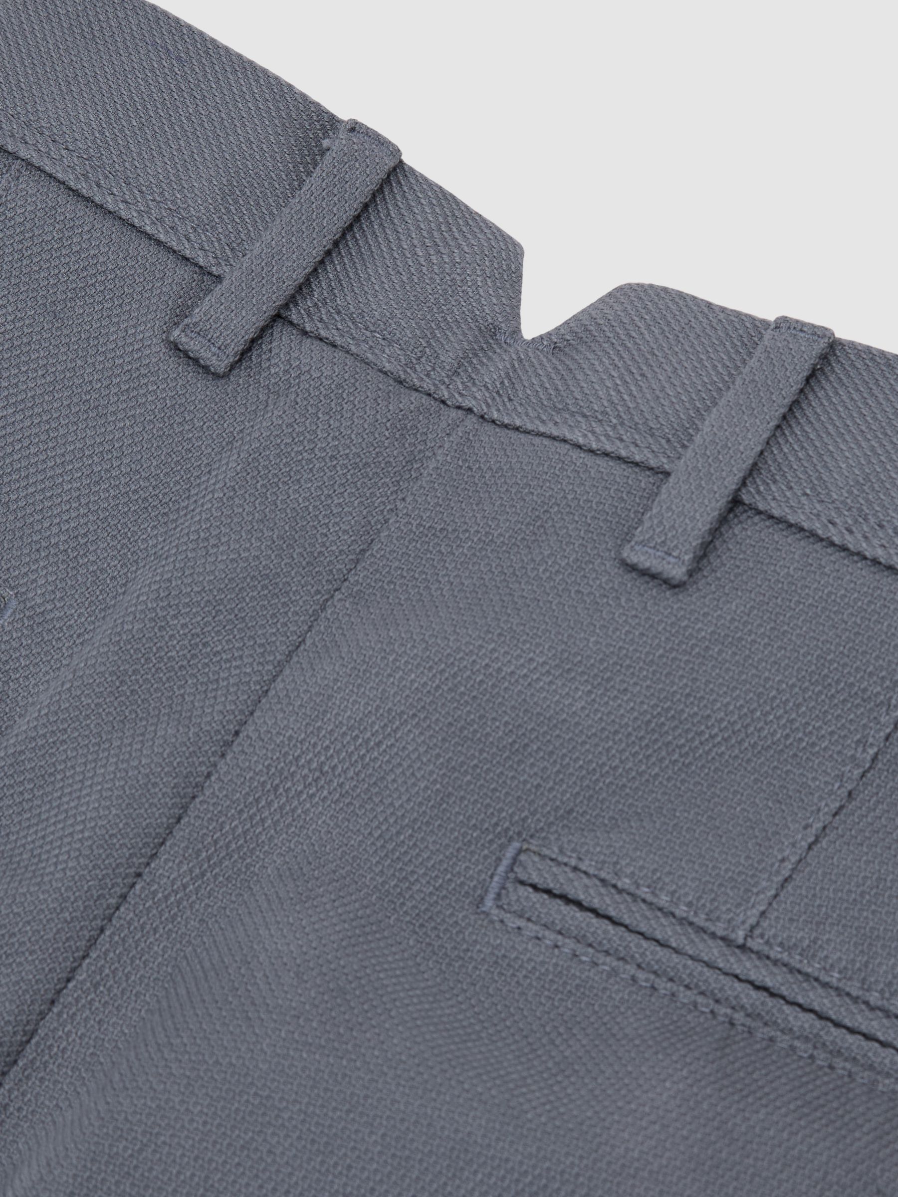 Cotton-Pique Shorts in Airforce Blue - image 4