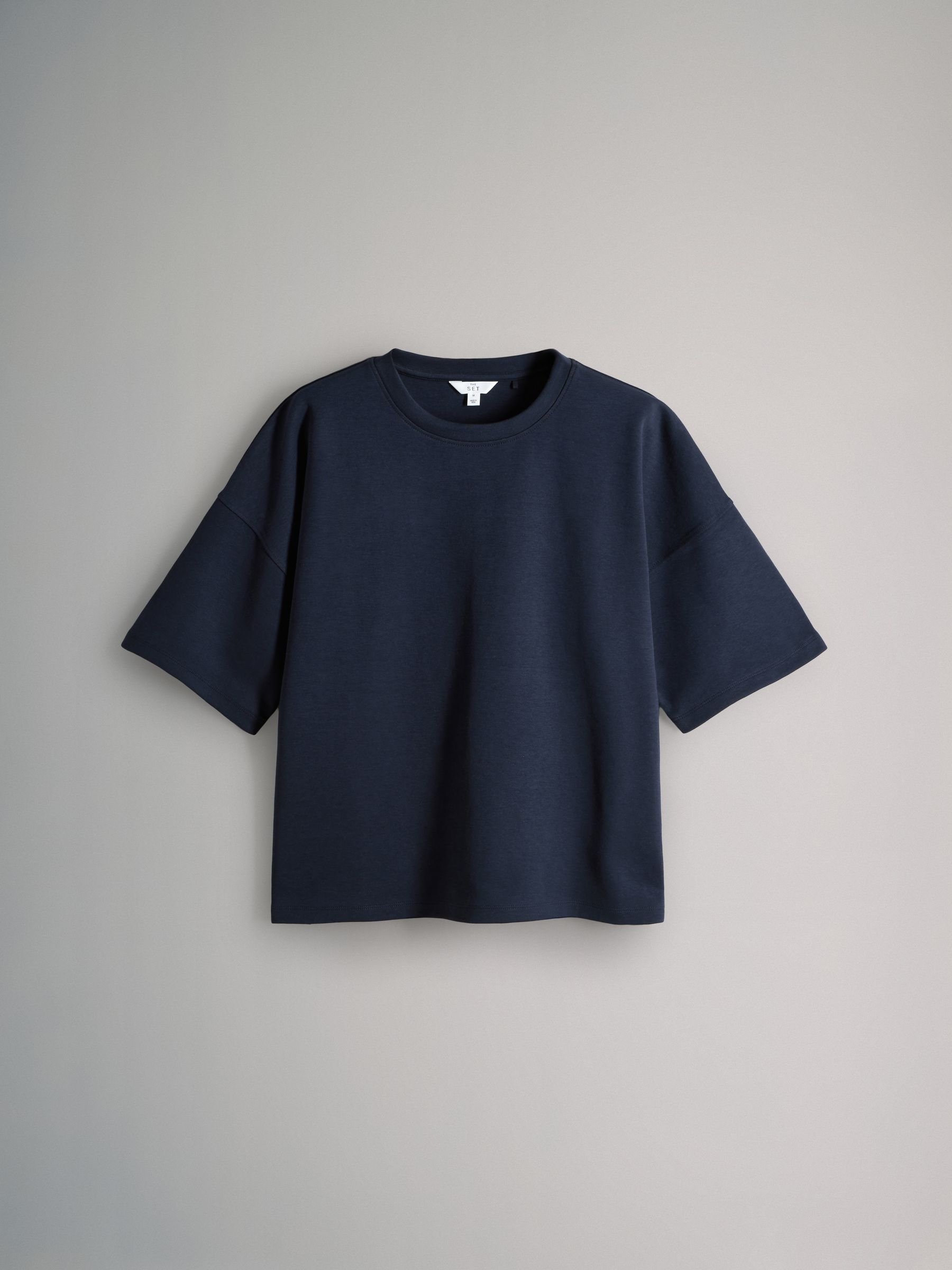 Navy/ Grey Marl/ White - 3 Pack Heavyweight Premium Boxy T-Shirts - Image 10 of 12