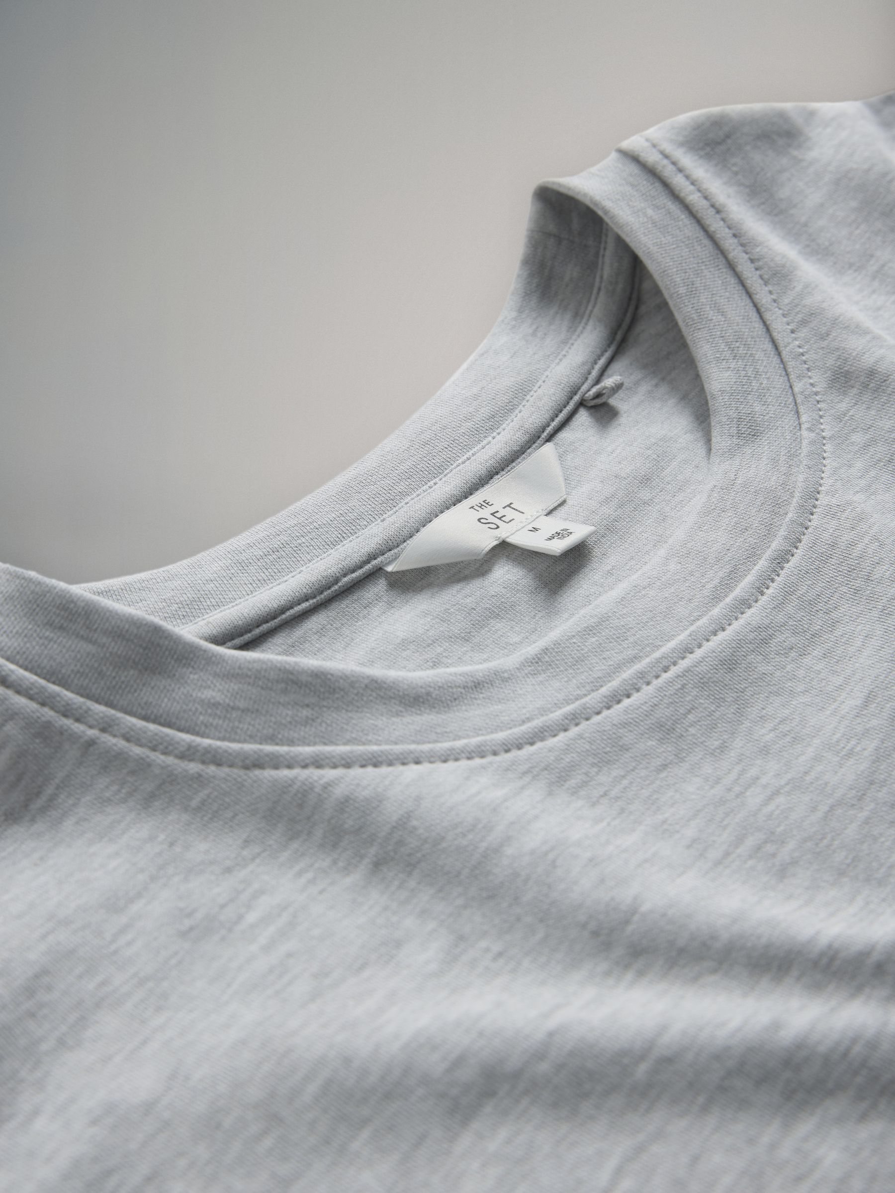 Navy/ Grey Marl/ White - 3 Pack Heavyweight Premium Boxy T-Shirts - Image 11 of 12