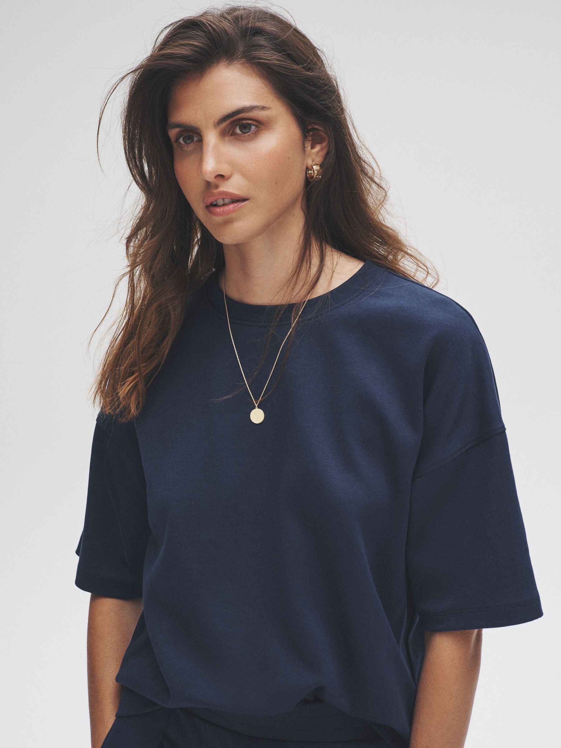 Navy/ Grey Marl/ White - 3 Pack Heavyweight Premium Boxy T-Shirts - Image 7 of 12