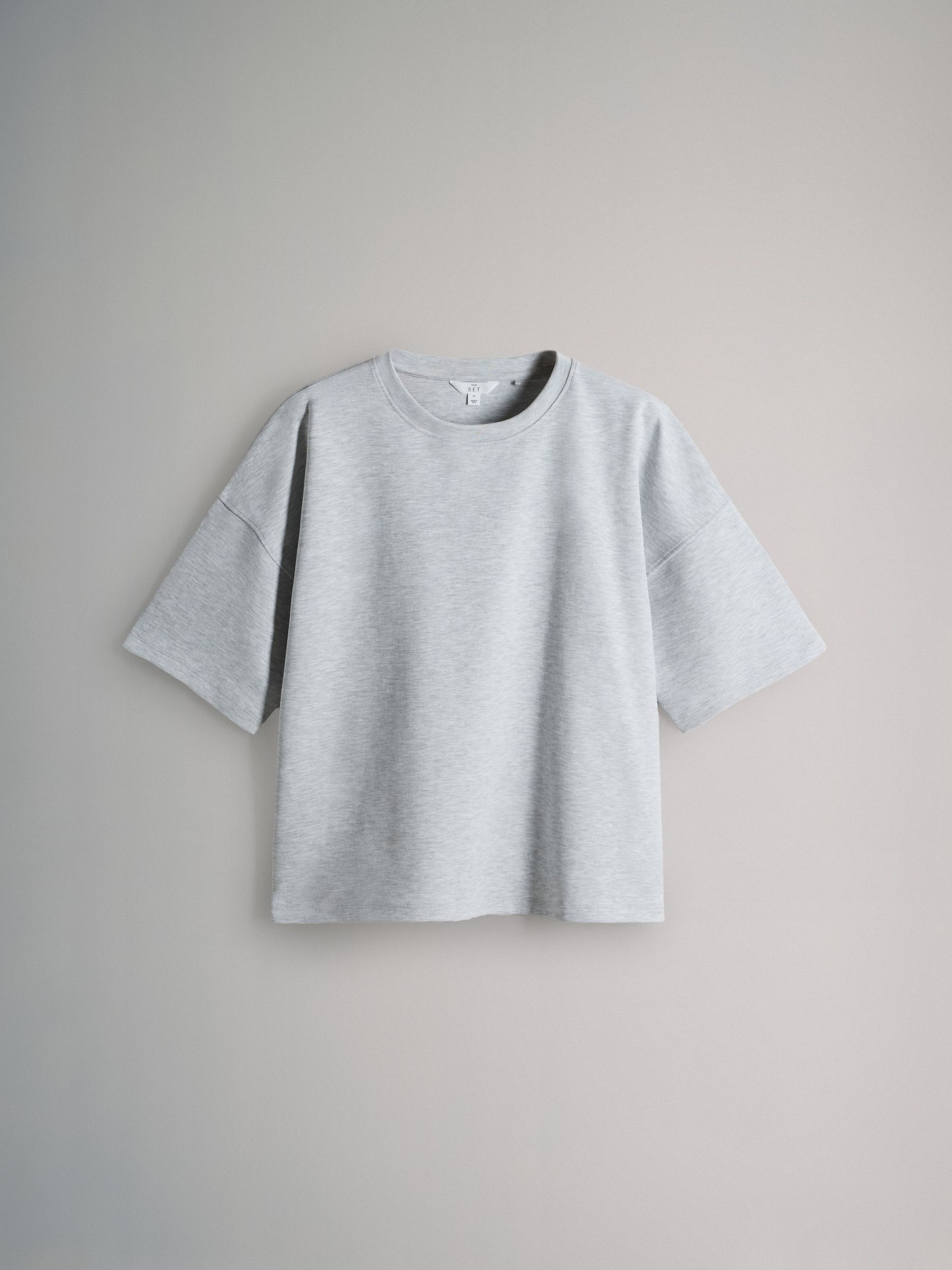 Navy/ Grey Marl/ White - 3 Pack Heavyweight Premium Boxy T-Shirts - Image 8 of 12