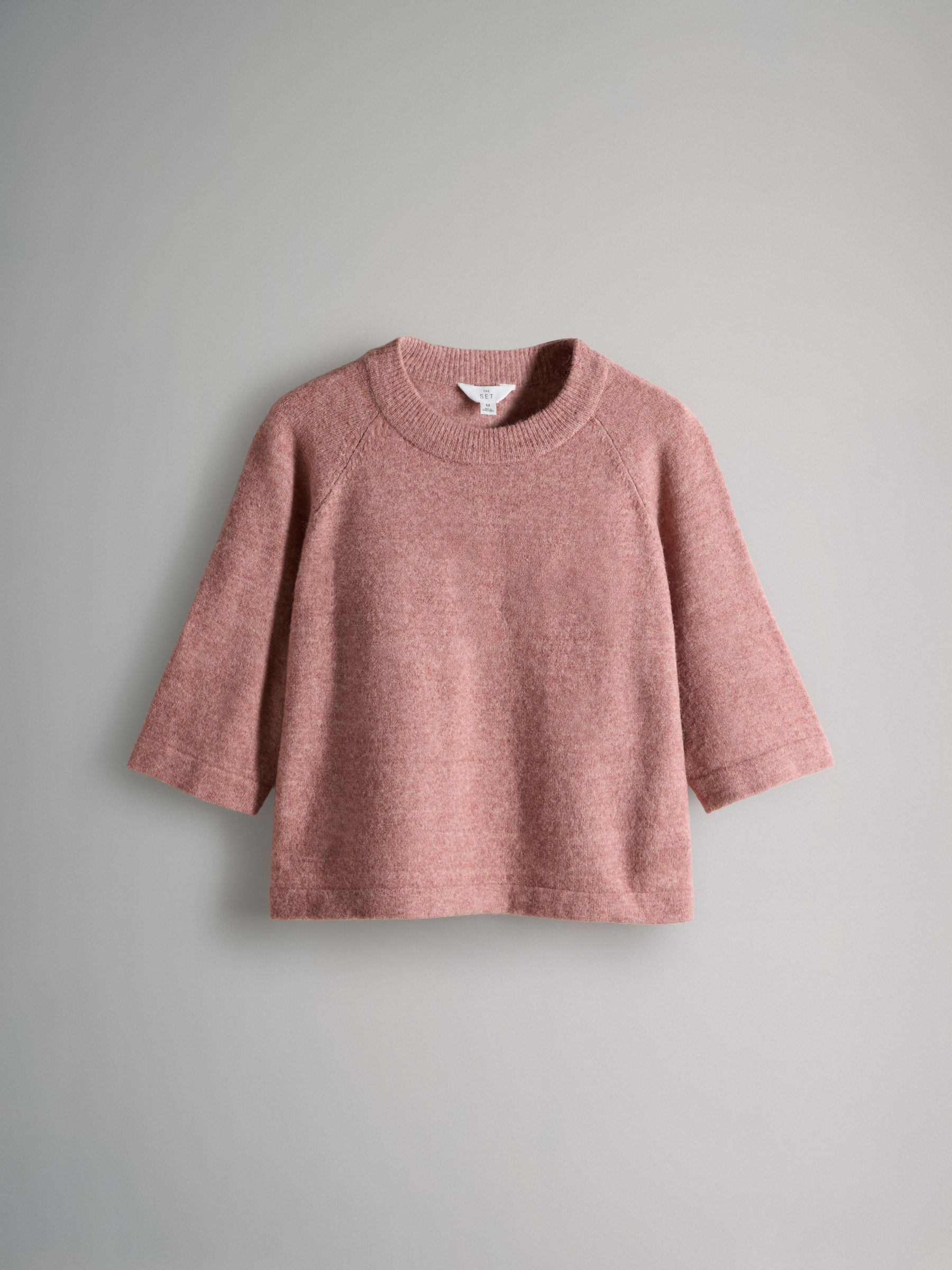 3 Pack Crew Neck Knitted T-Shirts with Wool - Image 3 of 6