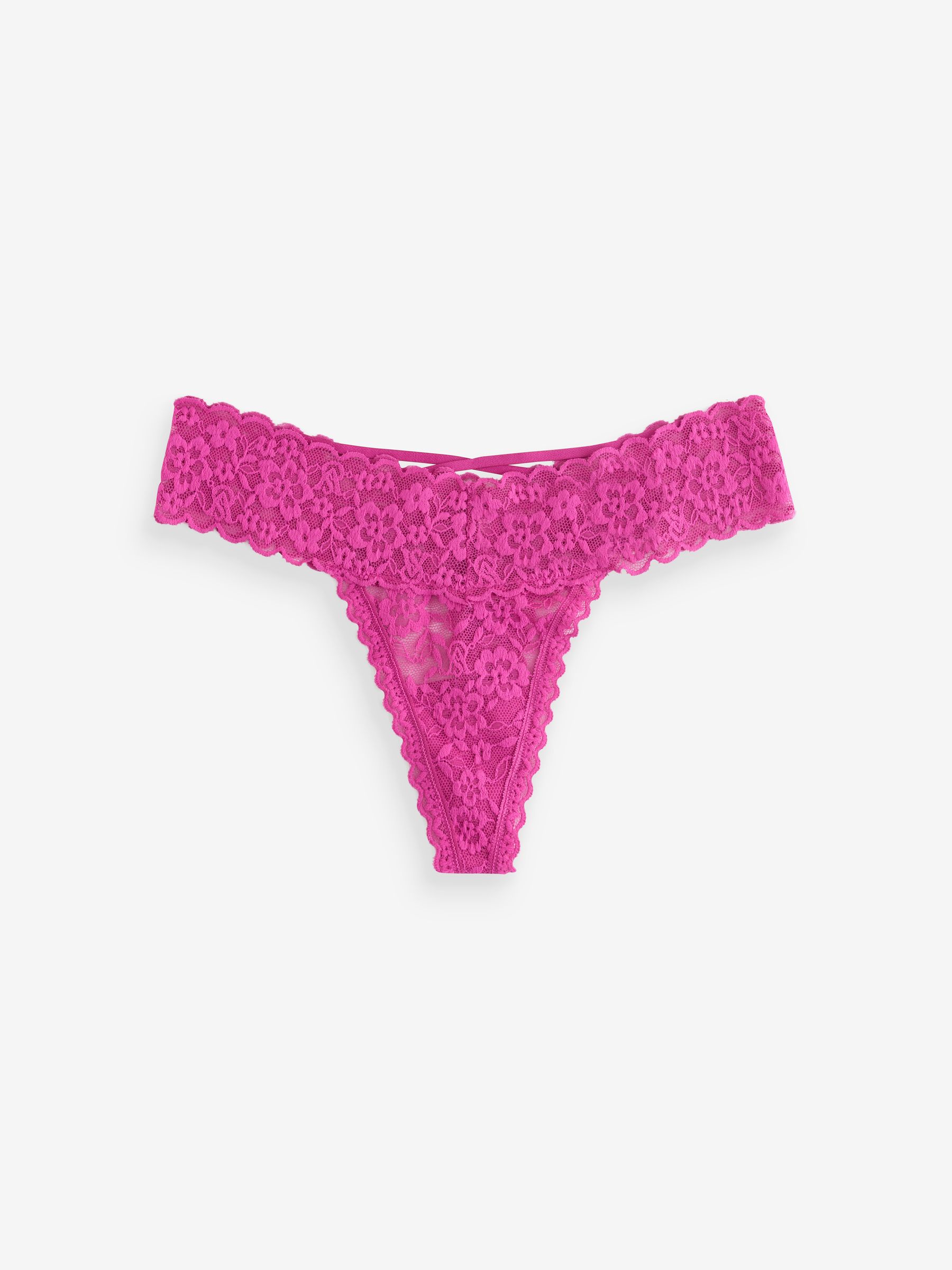 Pink/Purple/Red Thong 4 Pack Knickers - Image 3 of 7