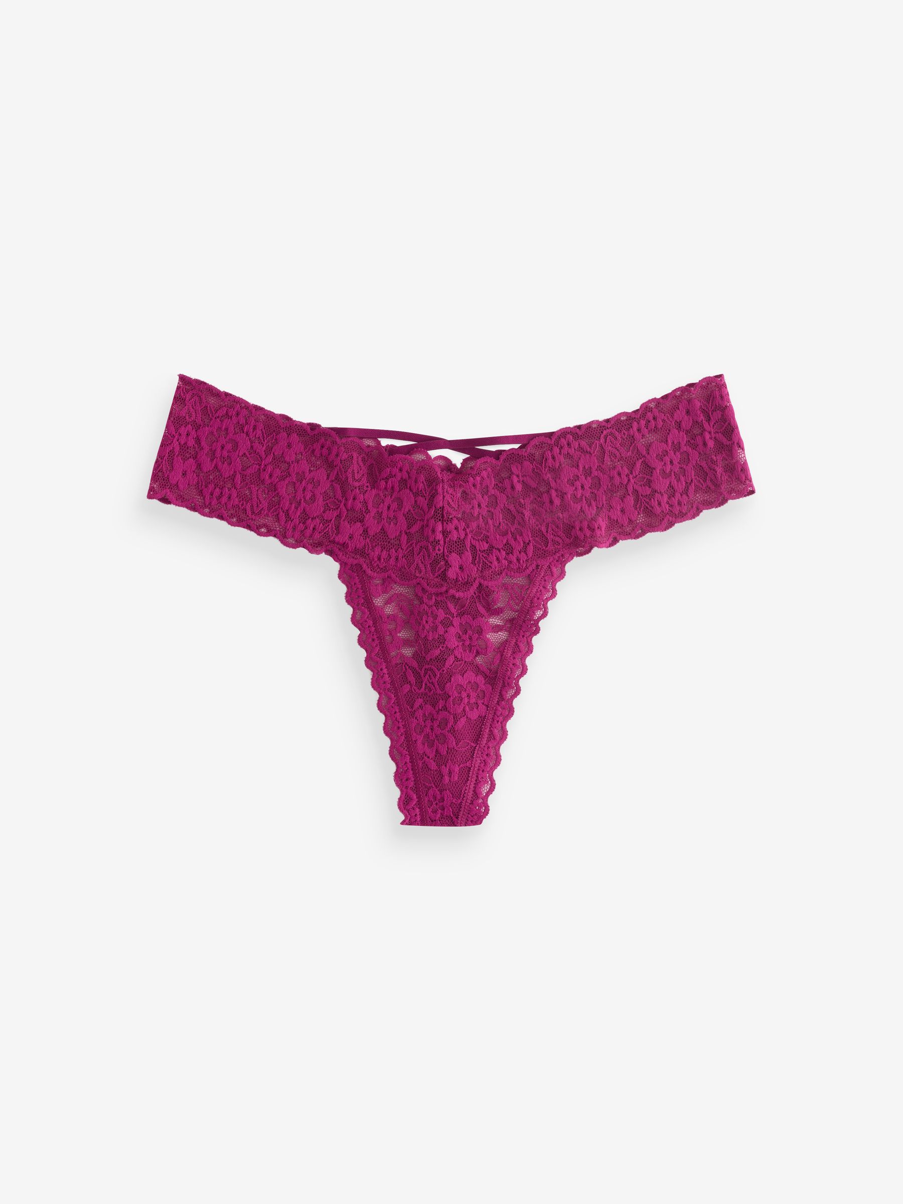 Pink/Purple/Red Thong 4 Pack Knickers - Image 5 of 7