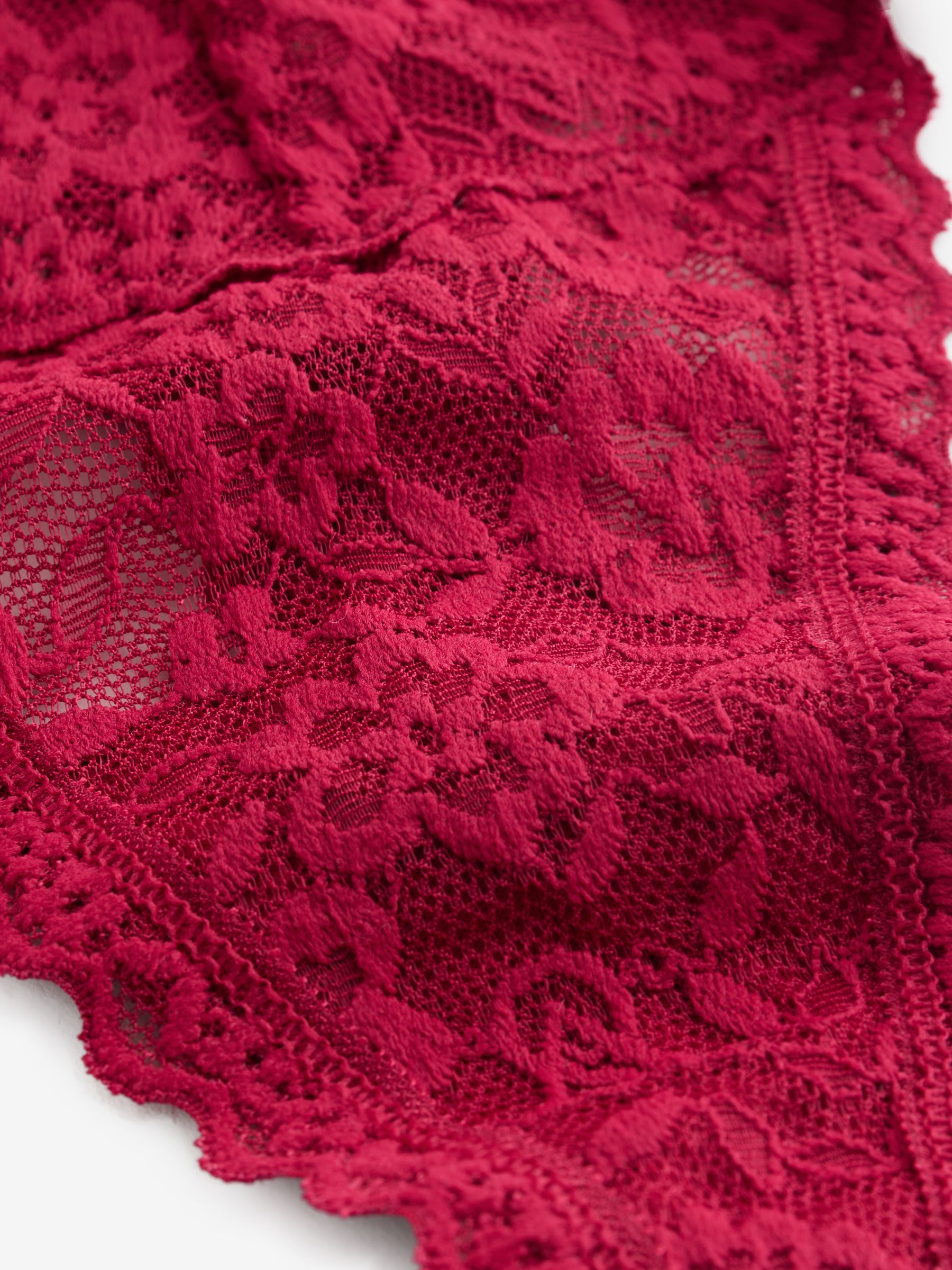 Pink/Purple/Red Thong 4 Pack Knickers - Image 7 of 7