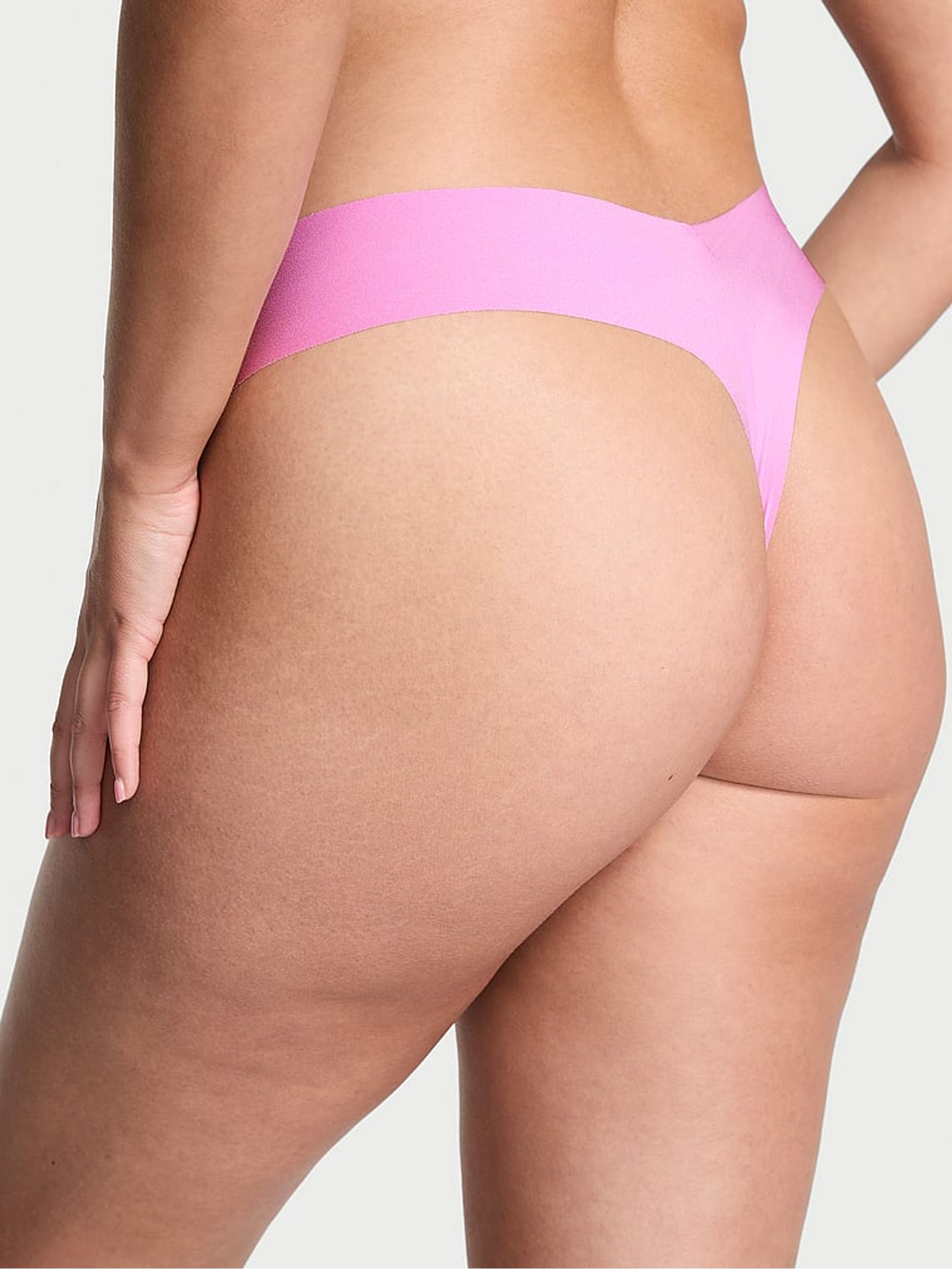 Lilac Shimmer Purple Thong Knickers - Image 2 of 2