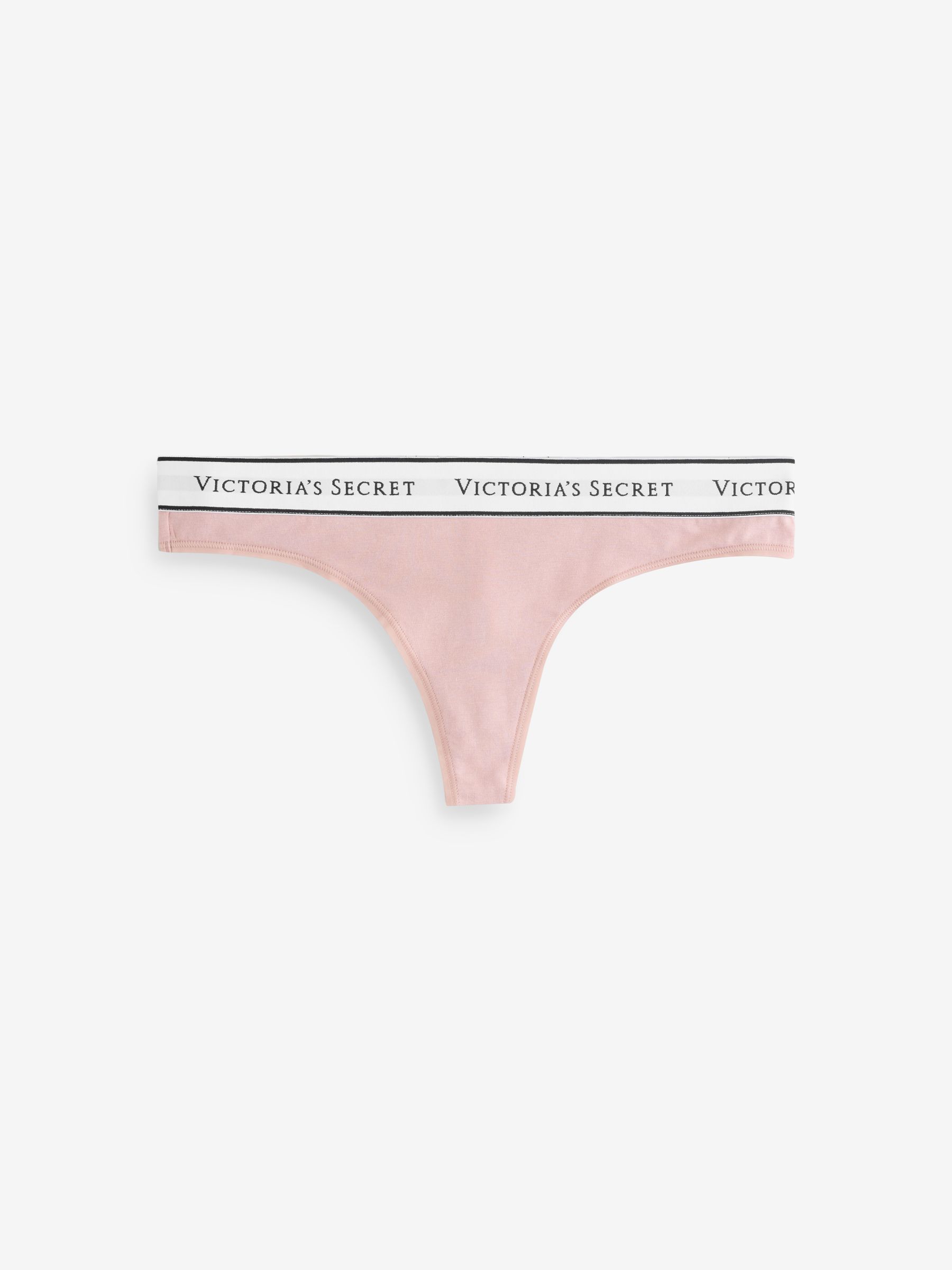 Black/Pink/Nude Thong Logo 4 Pack Knickers - Image 4 of 7