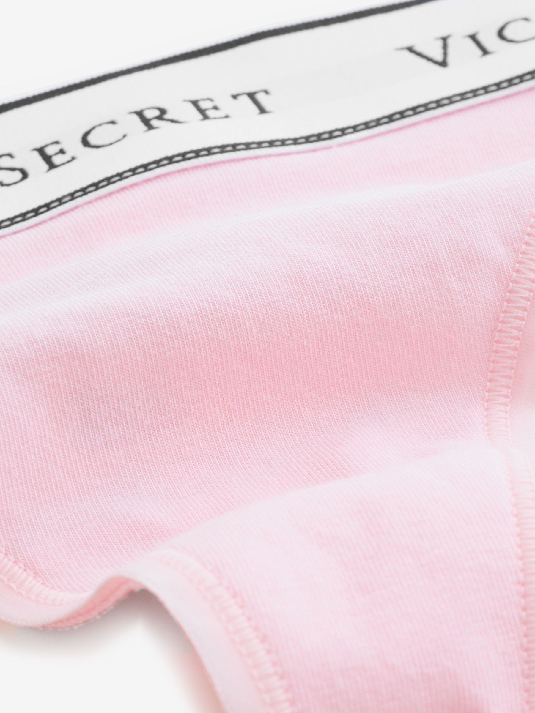 Black/Pink/Nude Thong Logo 4 Pack Knickers - Image 7 of 7
