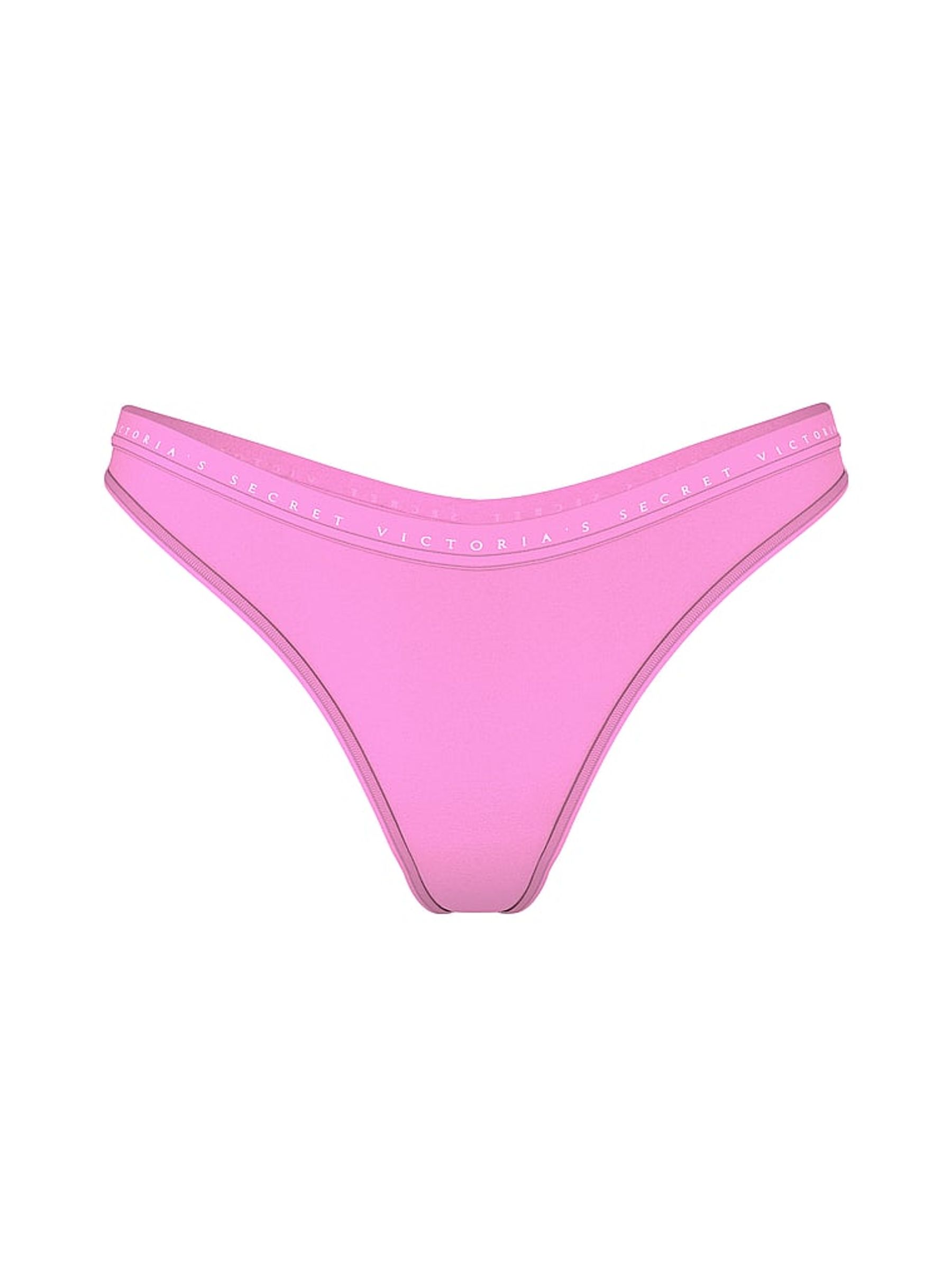 Lilac Shimmer Purple Thong Knickers - Image 3 of 3