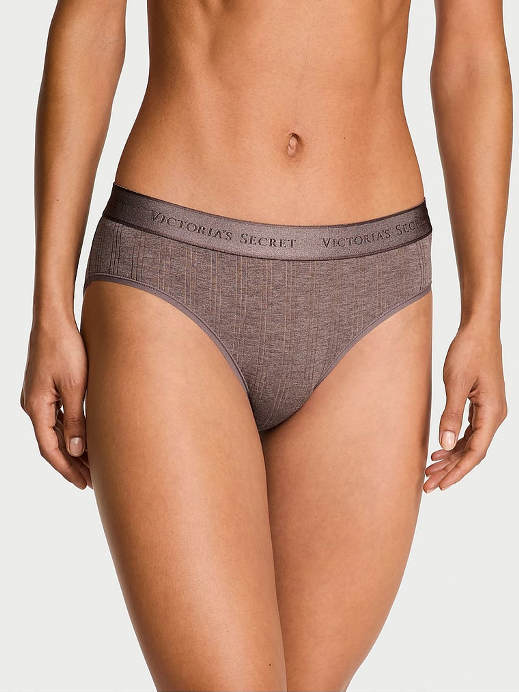 Cocoa Blush Heather Nude Hipster Modal Logo Knickers - Image 1 of 3