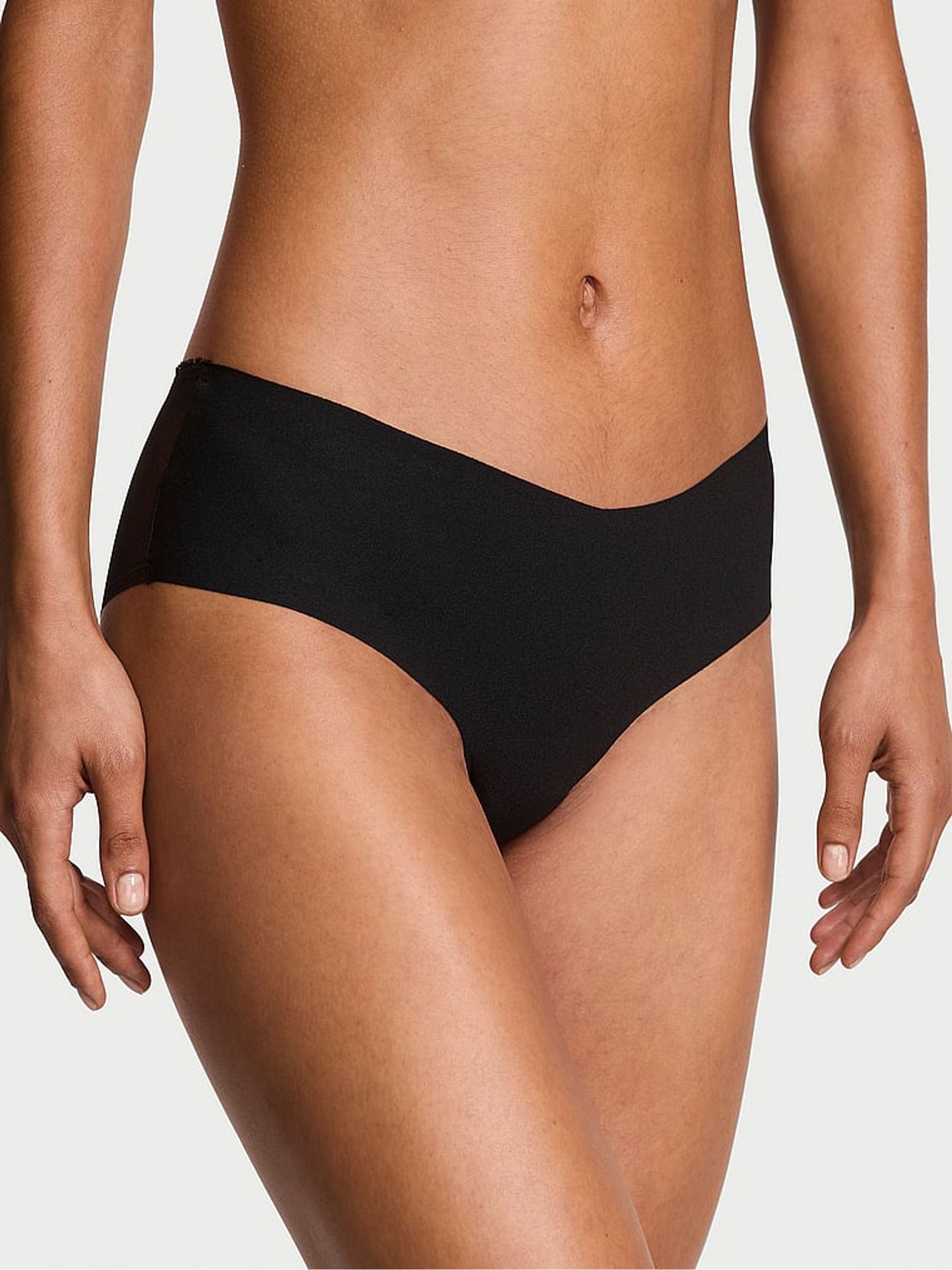 Black Cheeky Sheer Logo Knickers - Image 1 of 2