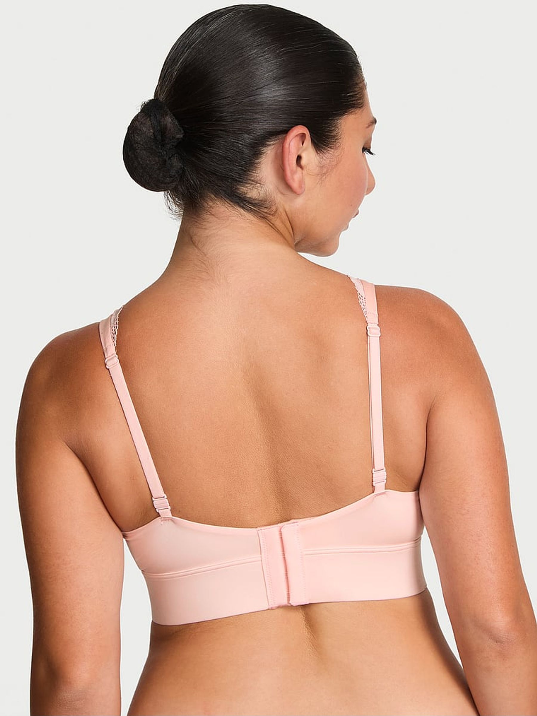 Purest Pink Plunge Post Surgery Lace Bralette - Image 2 of 2