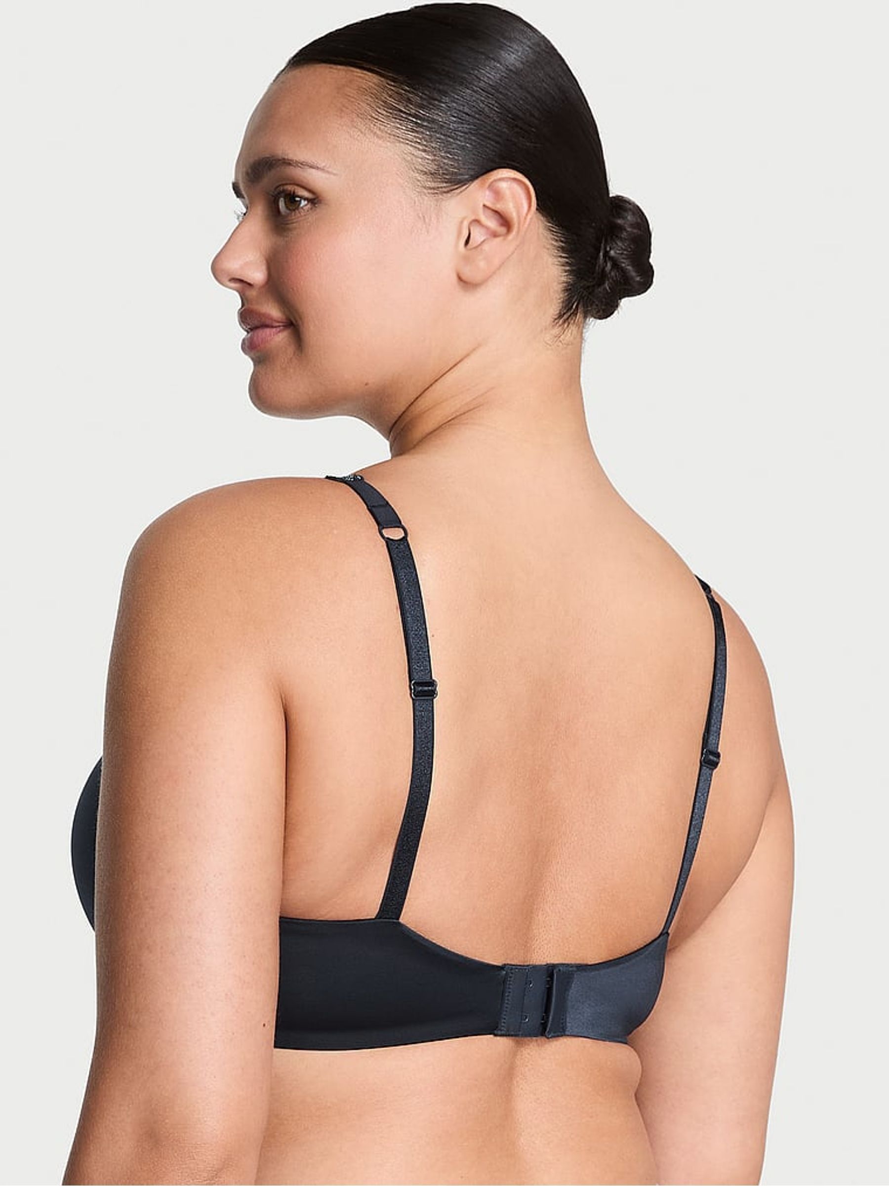 Dark Twilight Blue Orchid Shine Strap Bra - Image 2 of 3