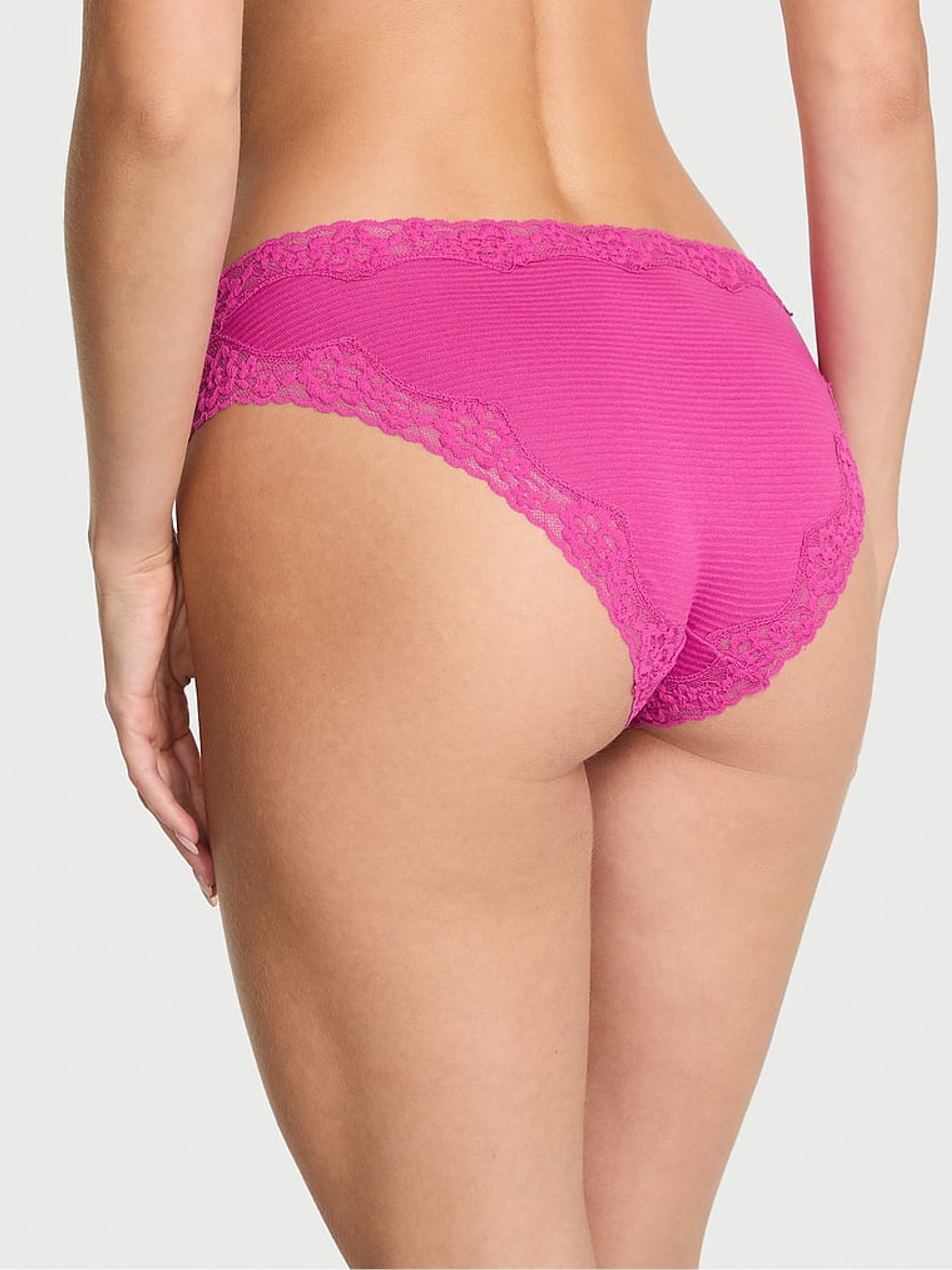 Allure Pink Bikini Lace Waist Knickers - Image 2 of 2