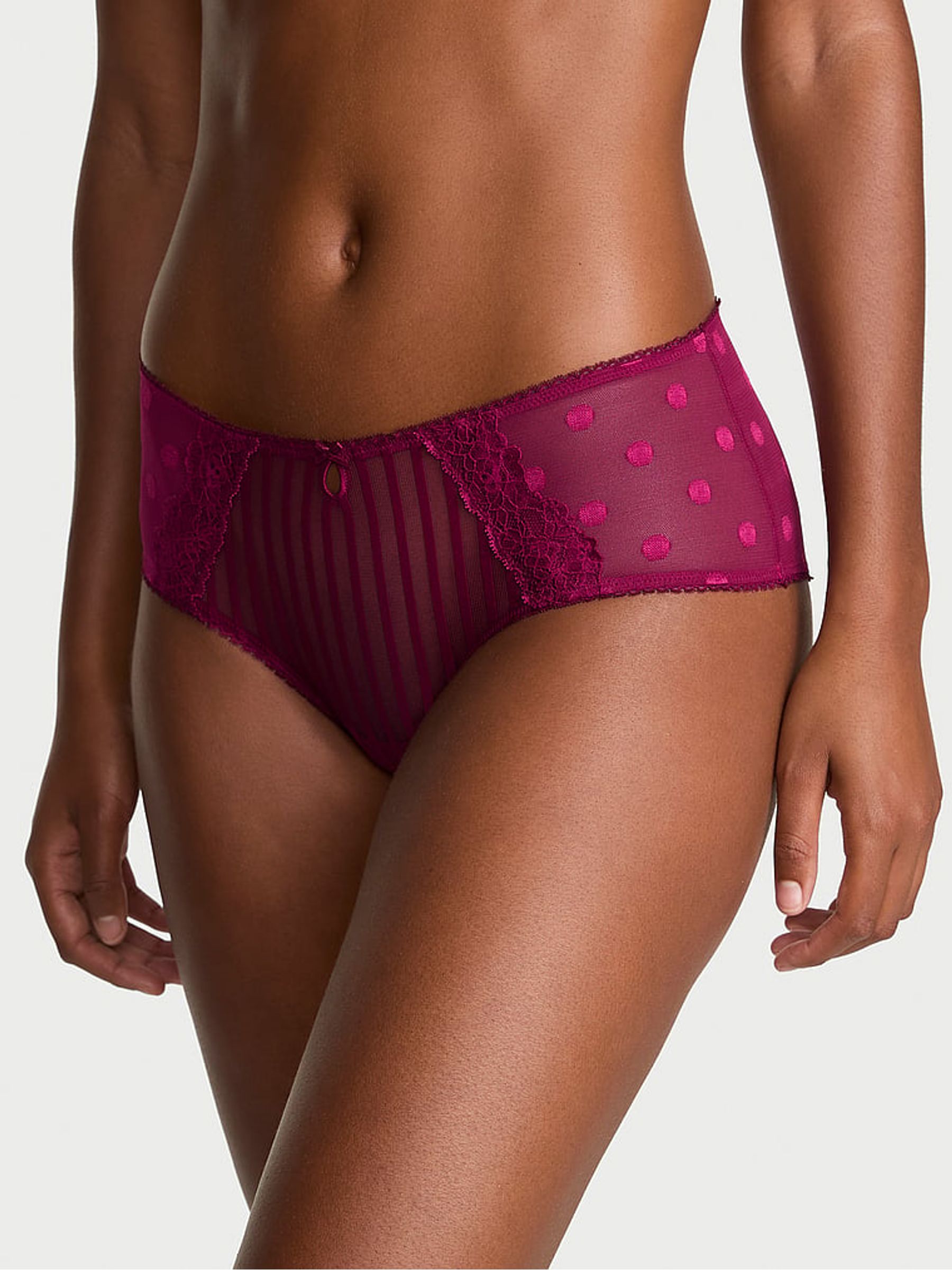Fresh Jam Purple Cheeky Sheer Knickers - Image 1 of 4