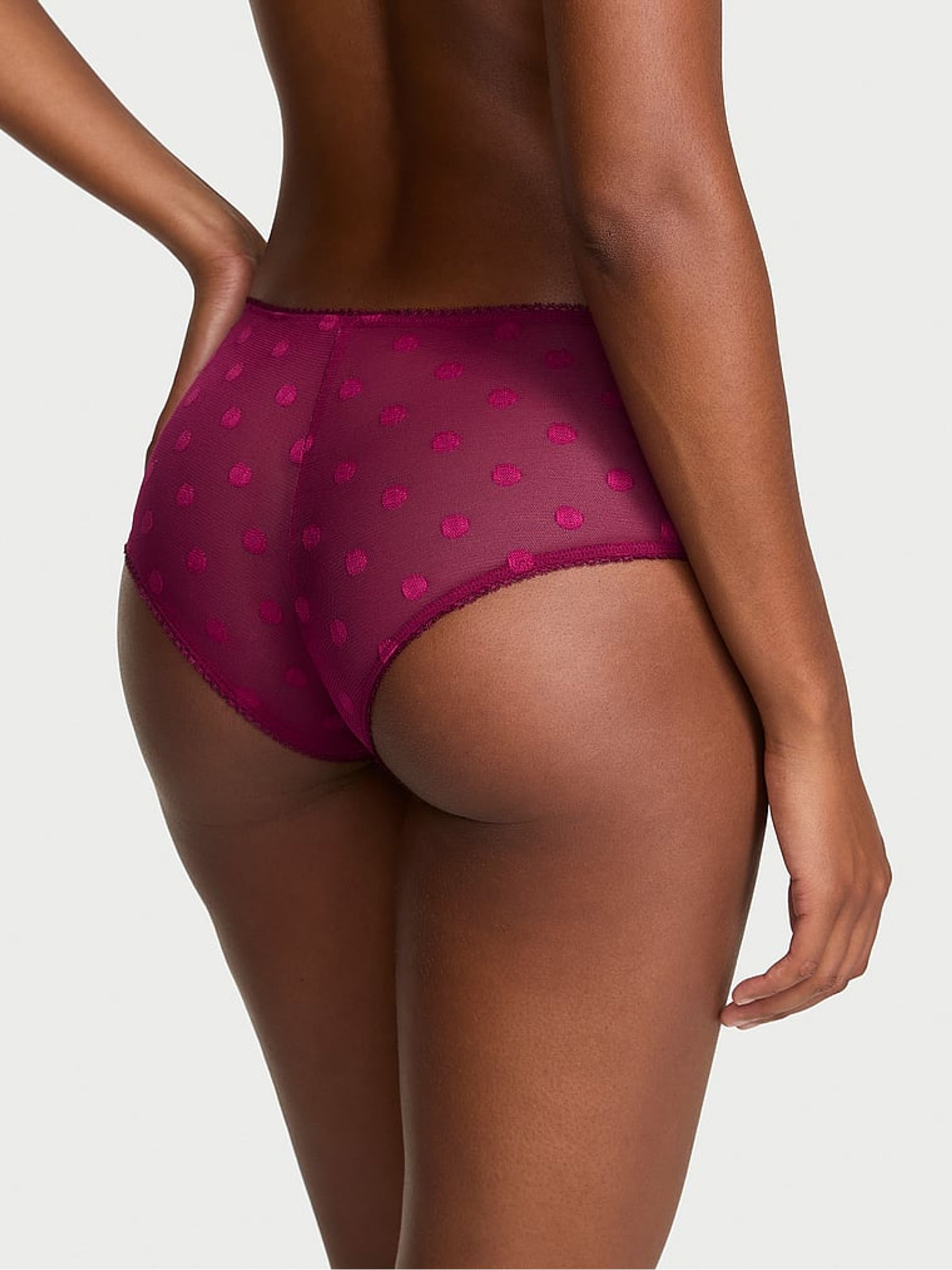 Fresh Jam Purple Cheeky Sheer Knickers - Image 2 of 4