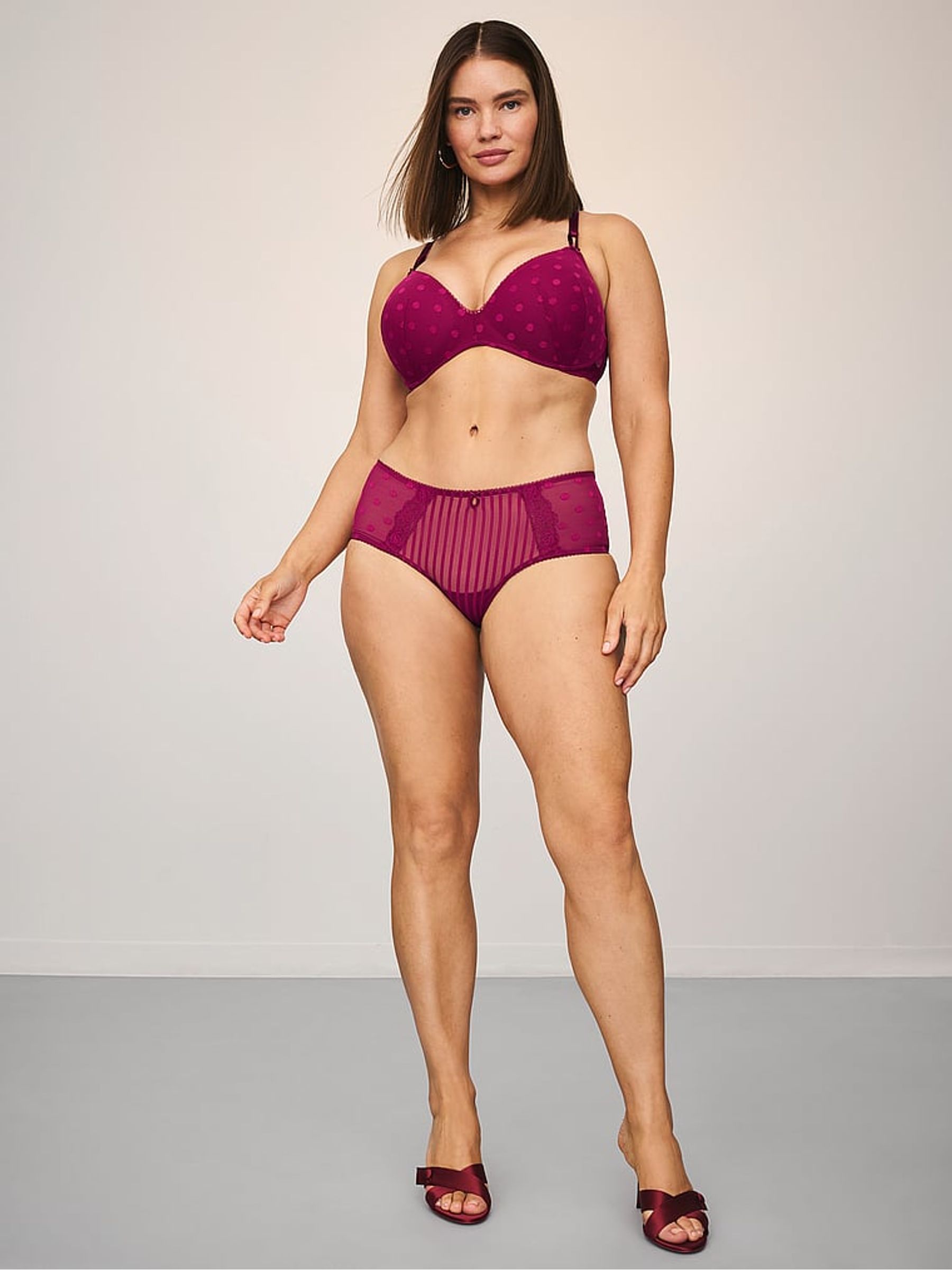 Fresh Jam Purple Cheeky Sheer Knickers - Image 3 of 4