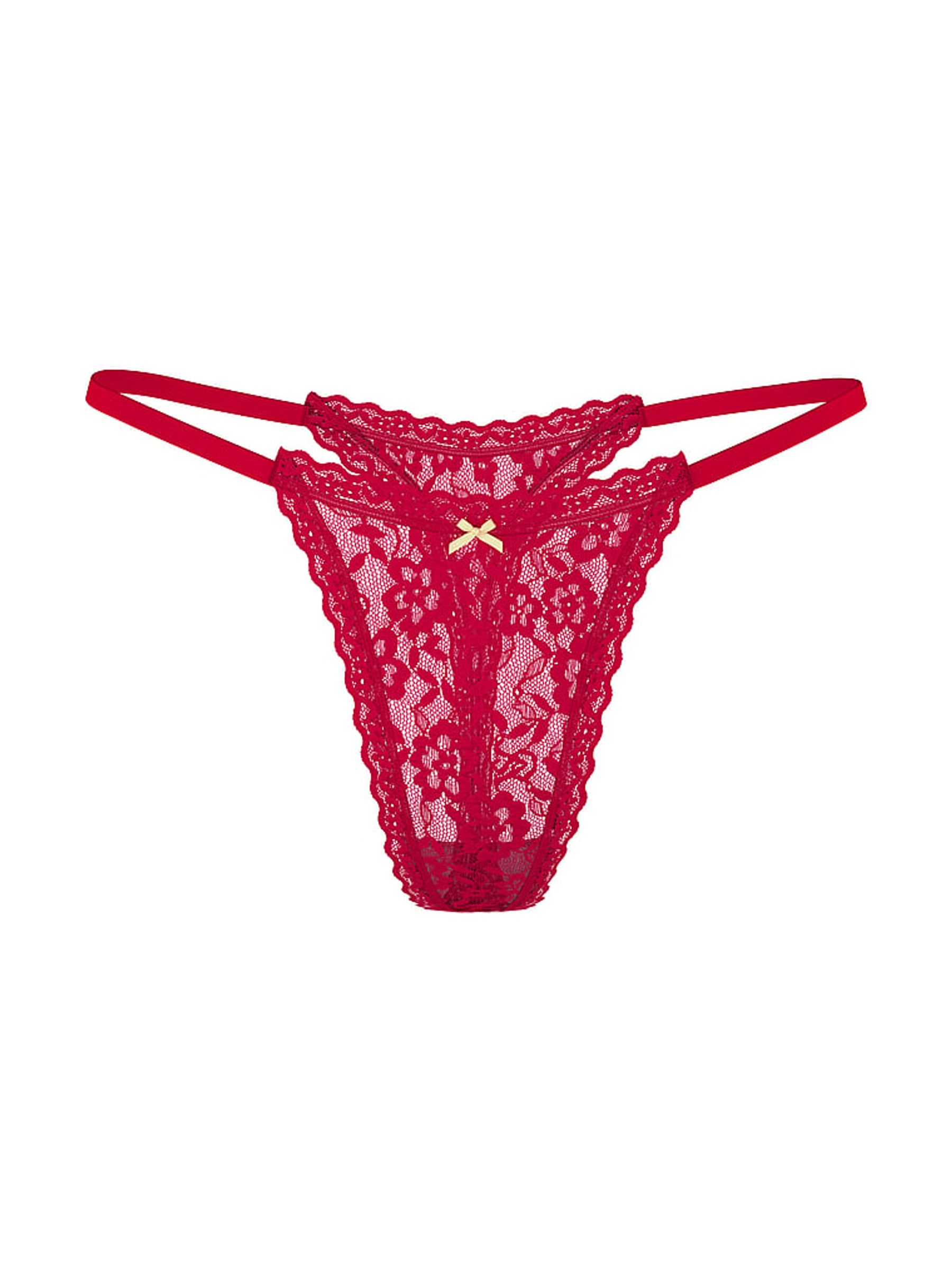 Red Lacquer Paris Thong Knickers - Image 3 of 3