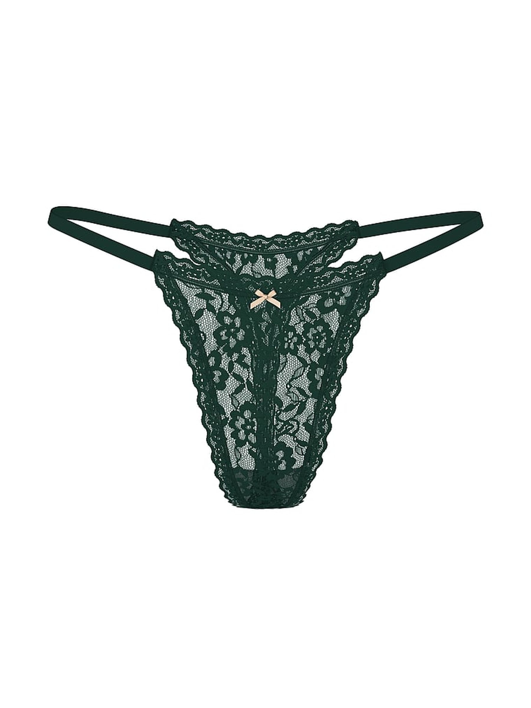 Cilantro London Green Thong Knickers - Image 3 of 4