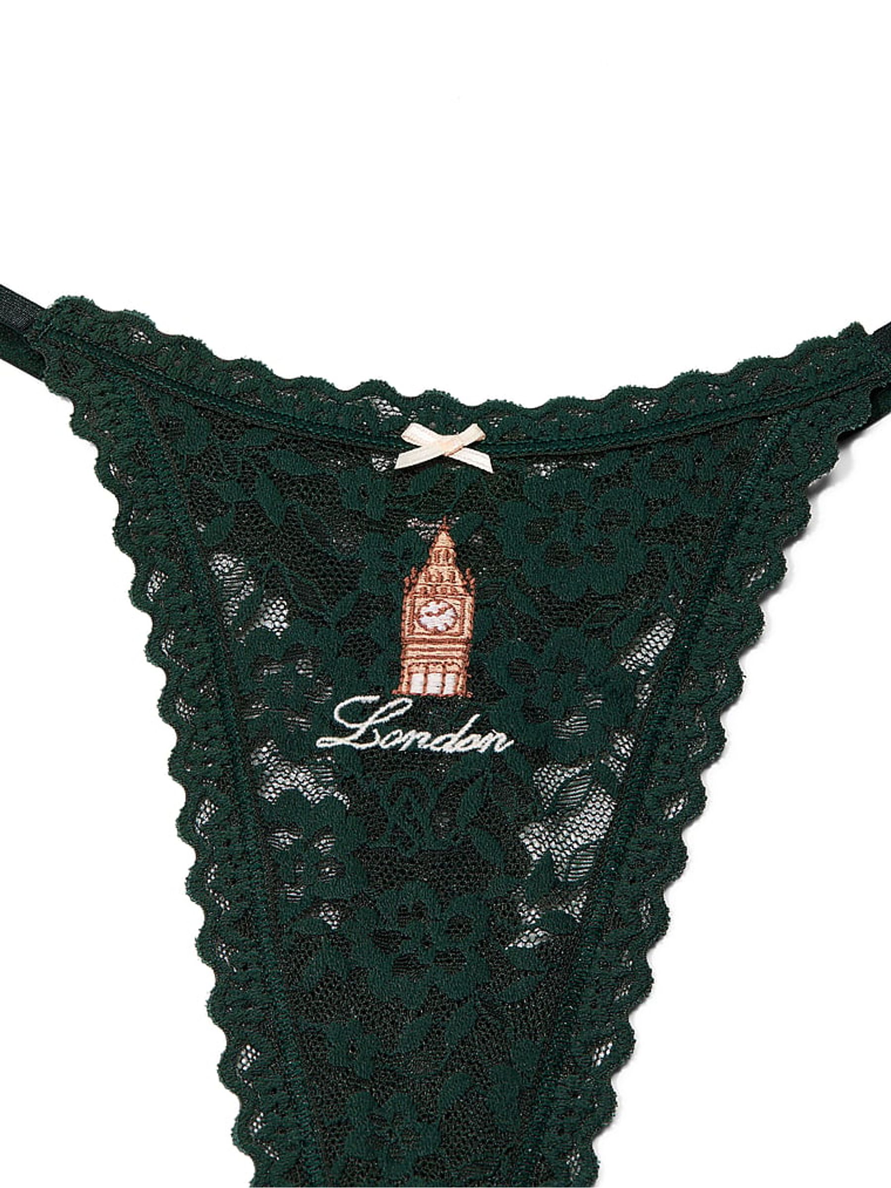 Cilantro London Green Thong Knickers - Image 4 of 4