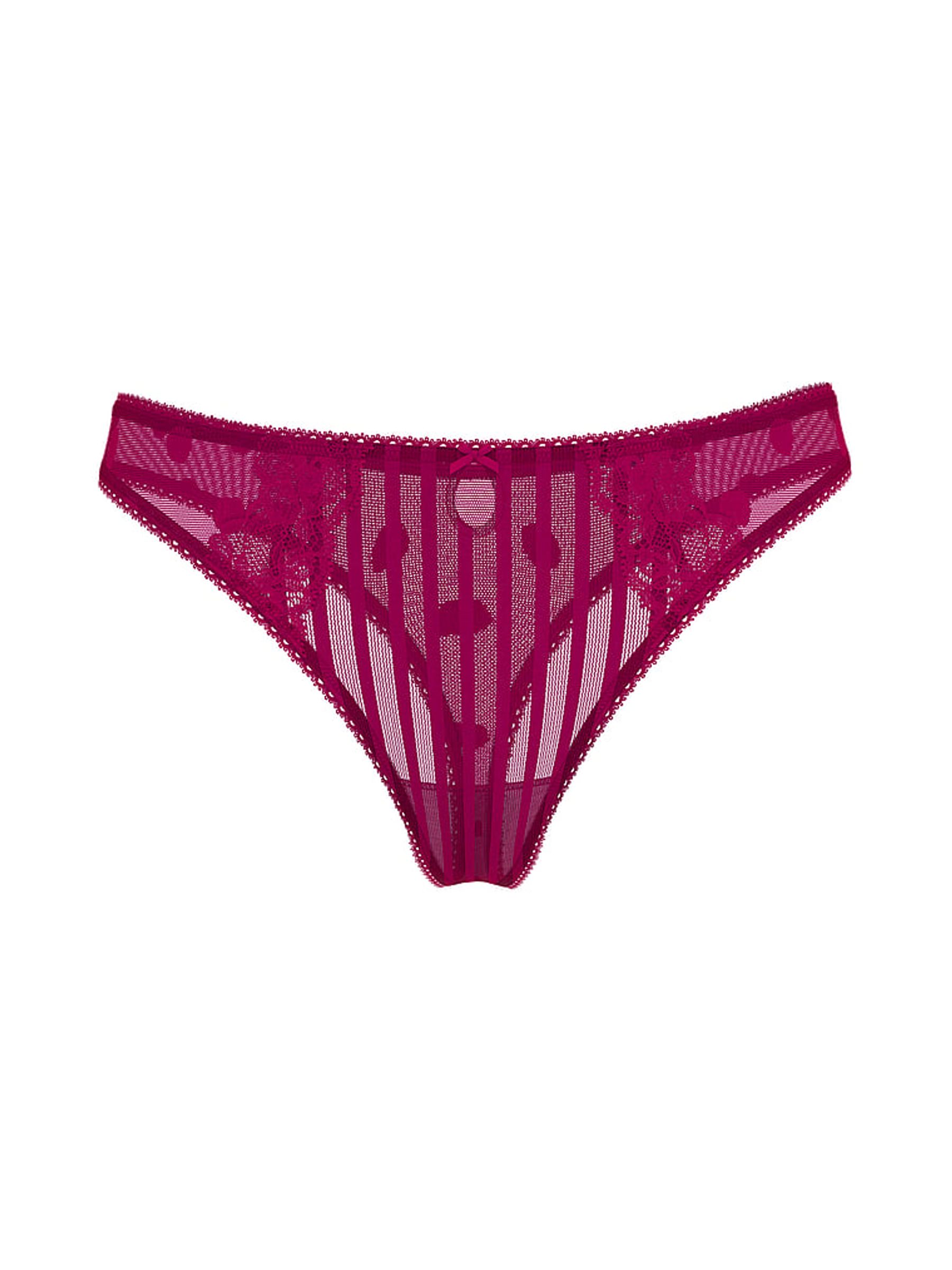 Fresh Jam Purple Thong Sheer Knickers - Image 3 of 4